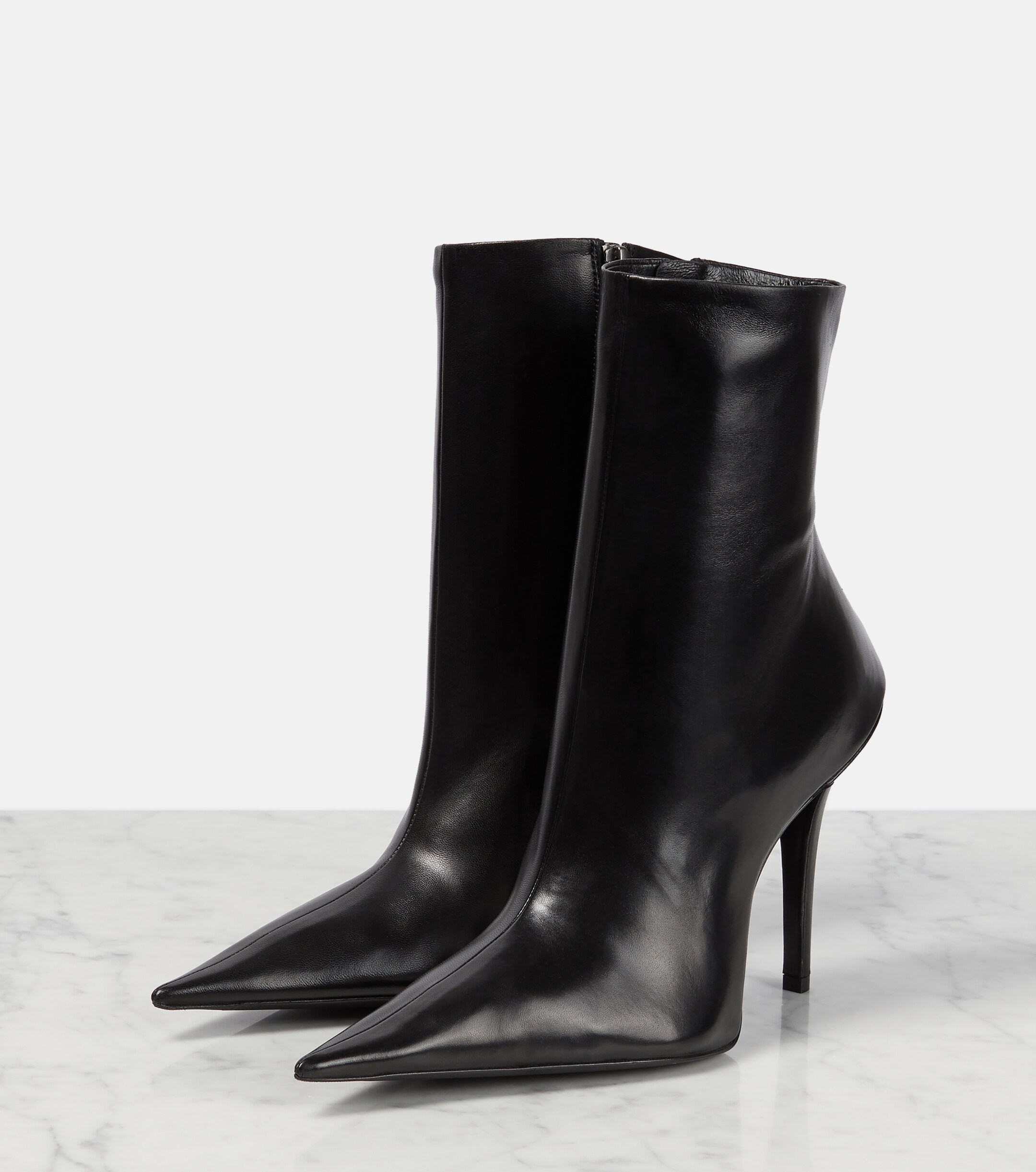 Balenciaga Witch 110 leather ankle boots