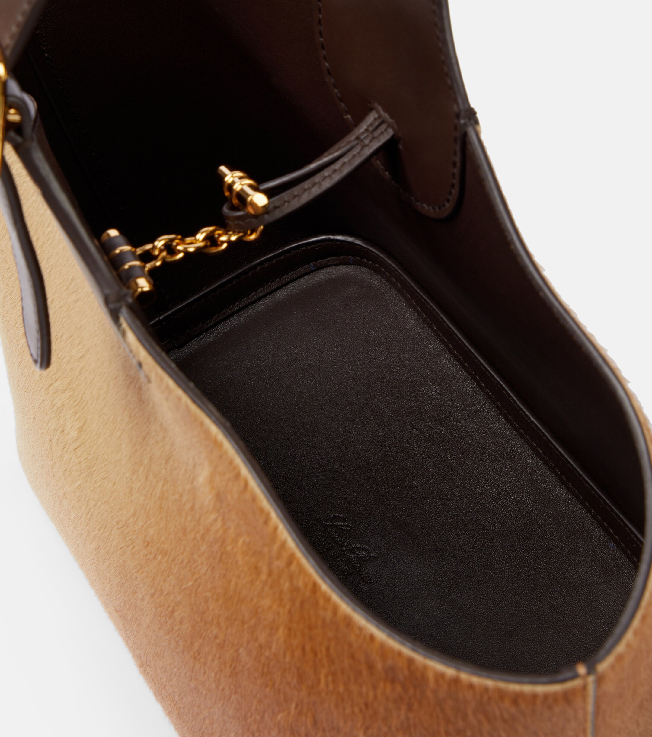 Loro Piana Bobbin calf hair bucket bag