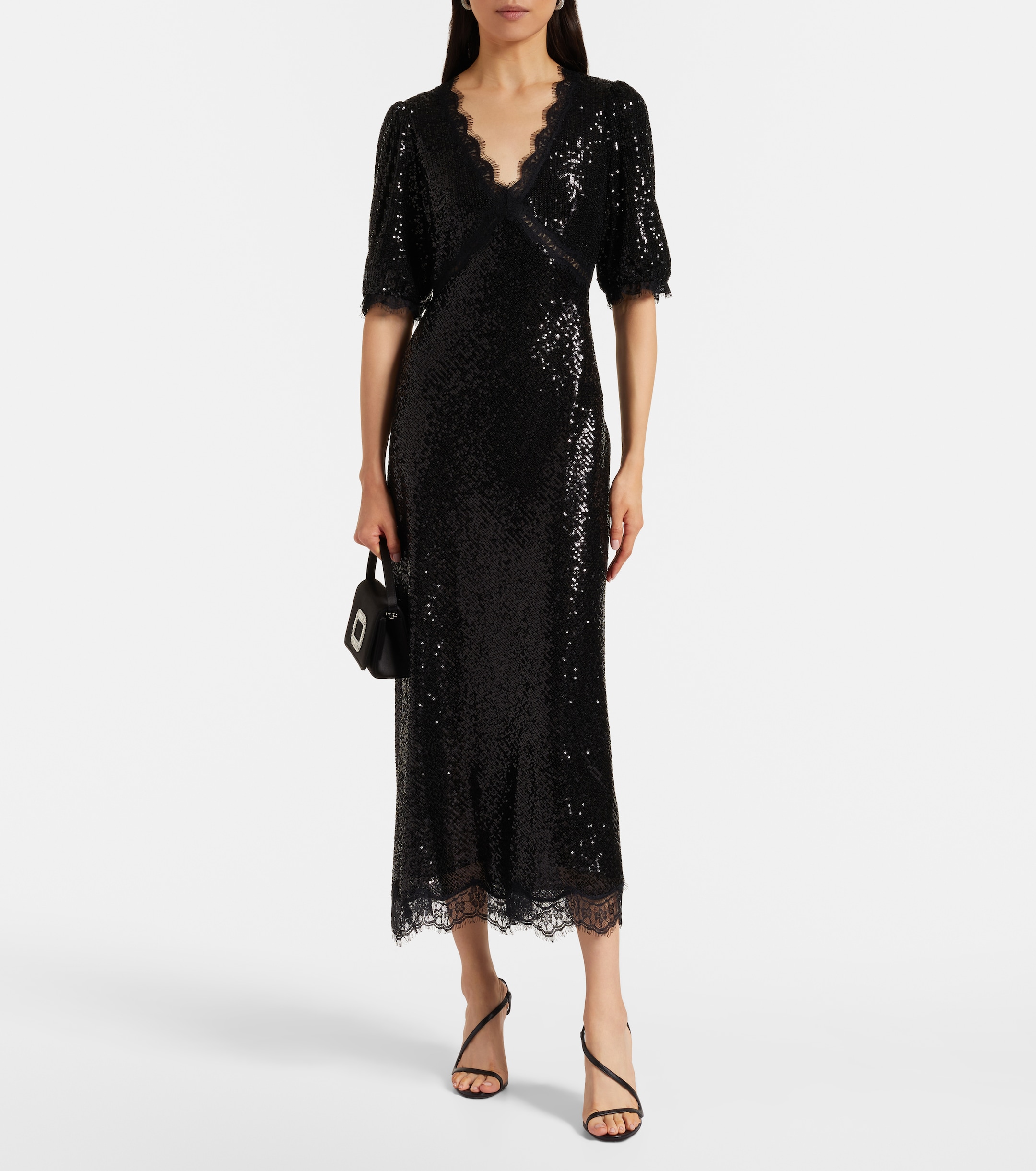 RIXO Verena sequined maxi dress