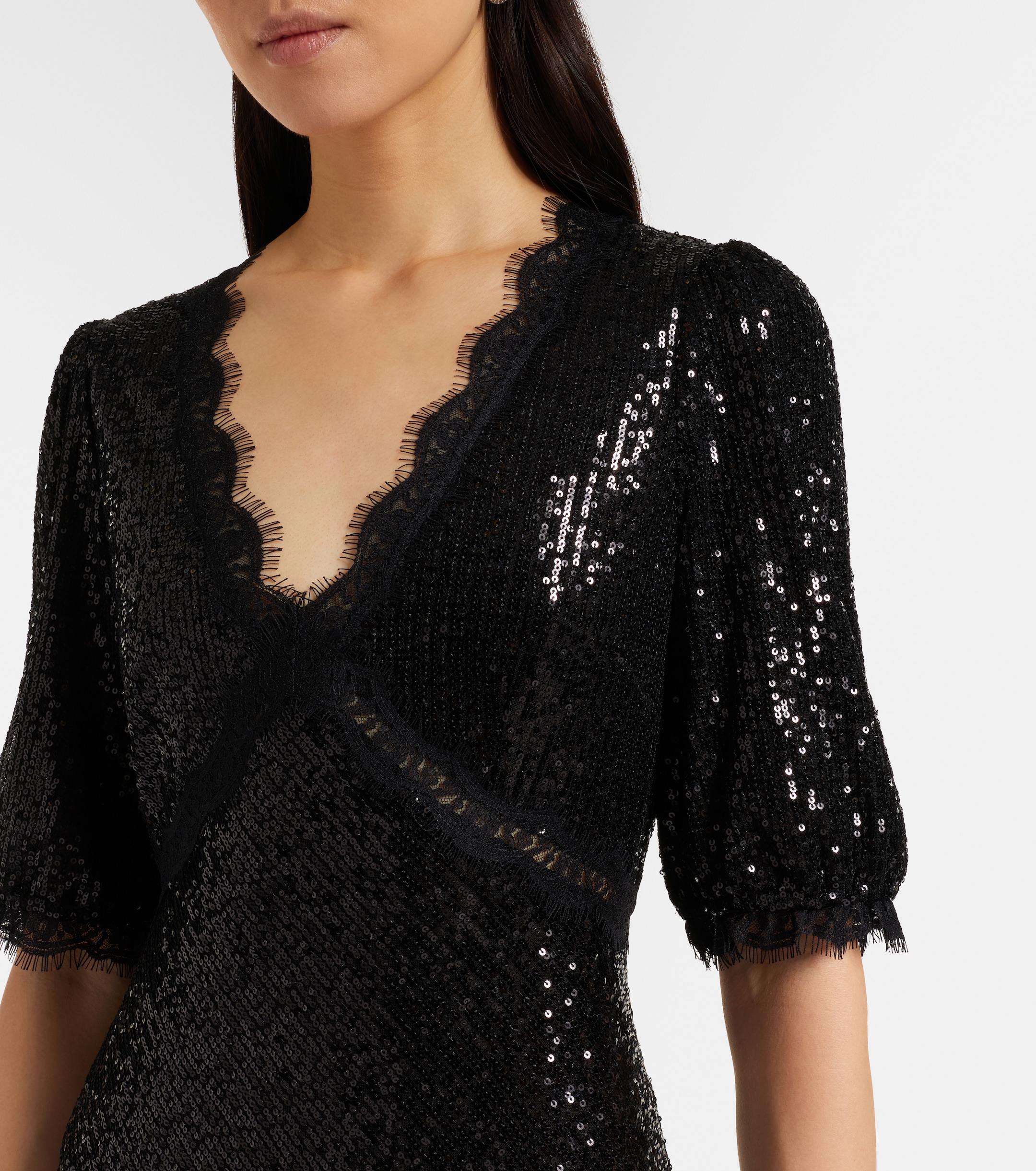 RIXO Verena sequined maxi dress thumbnail