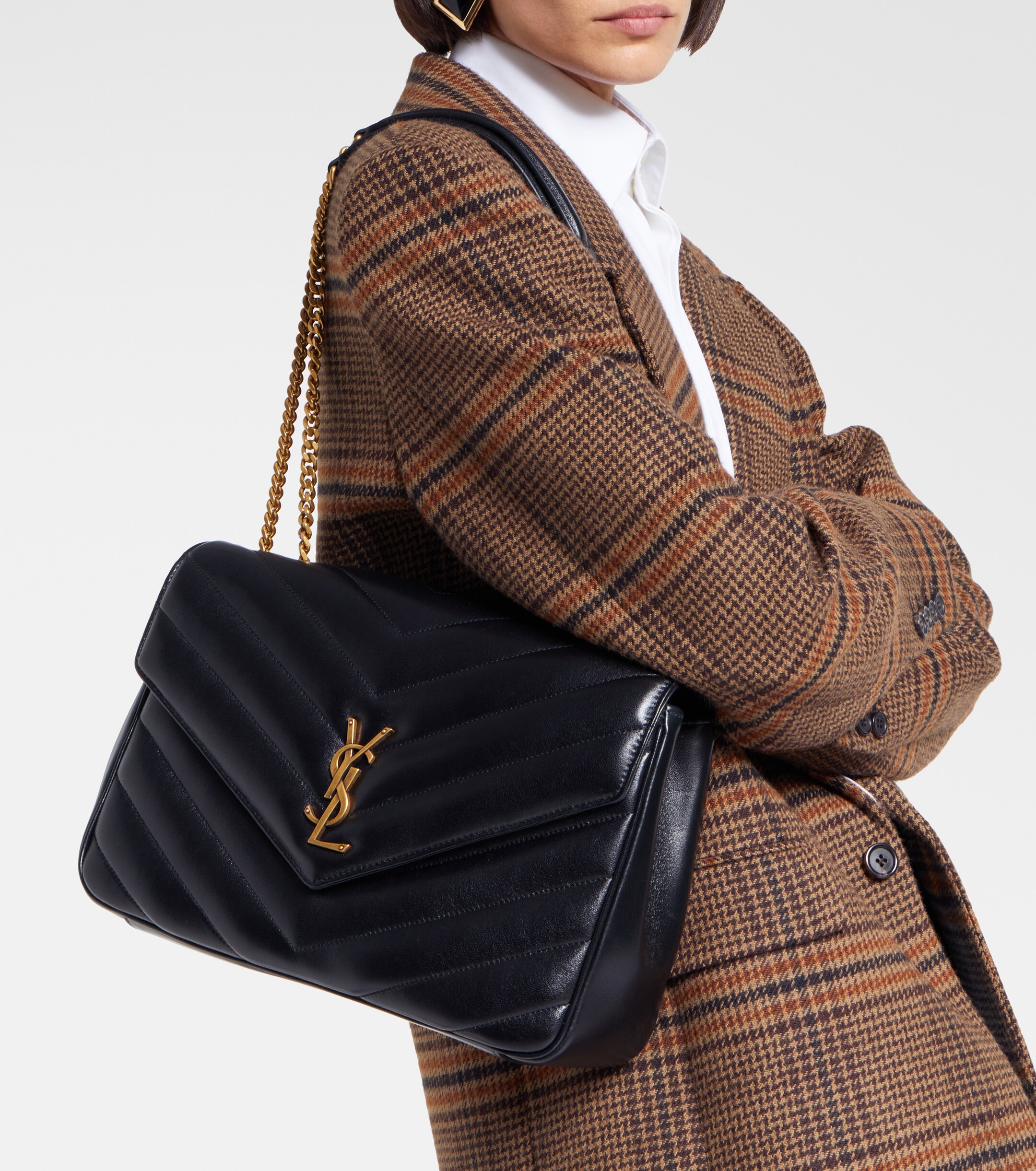 Saint Laurent Loulou Large leather shoulder bag