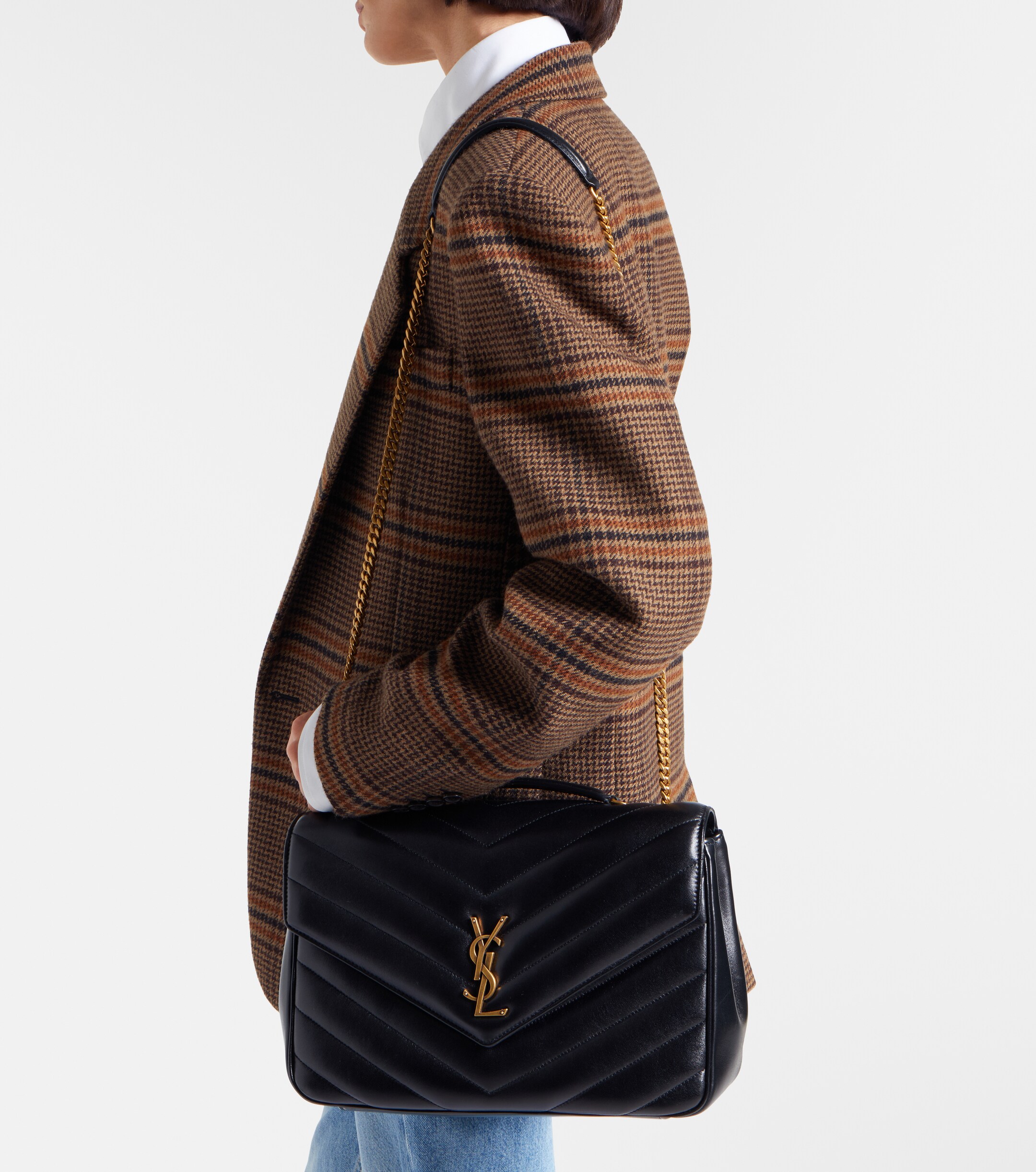 Saint Laurent Loulou Large leather shoulder bag
