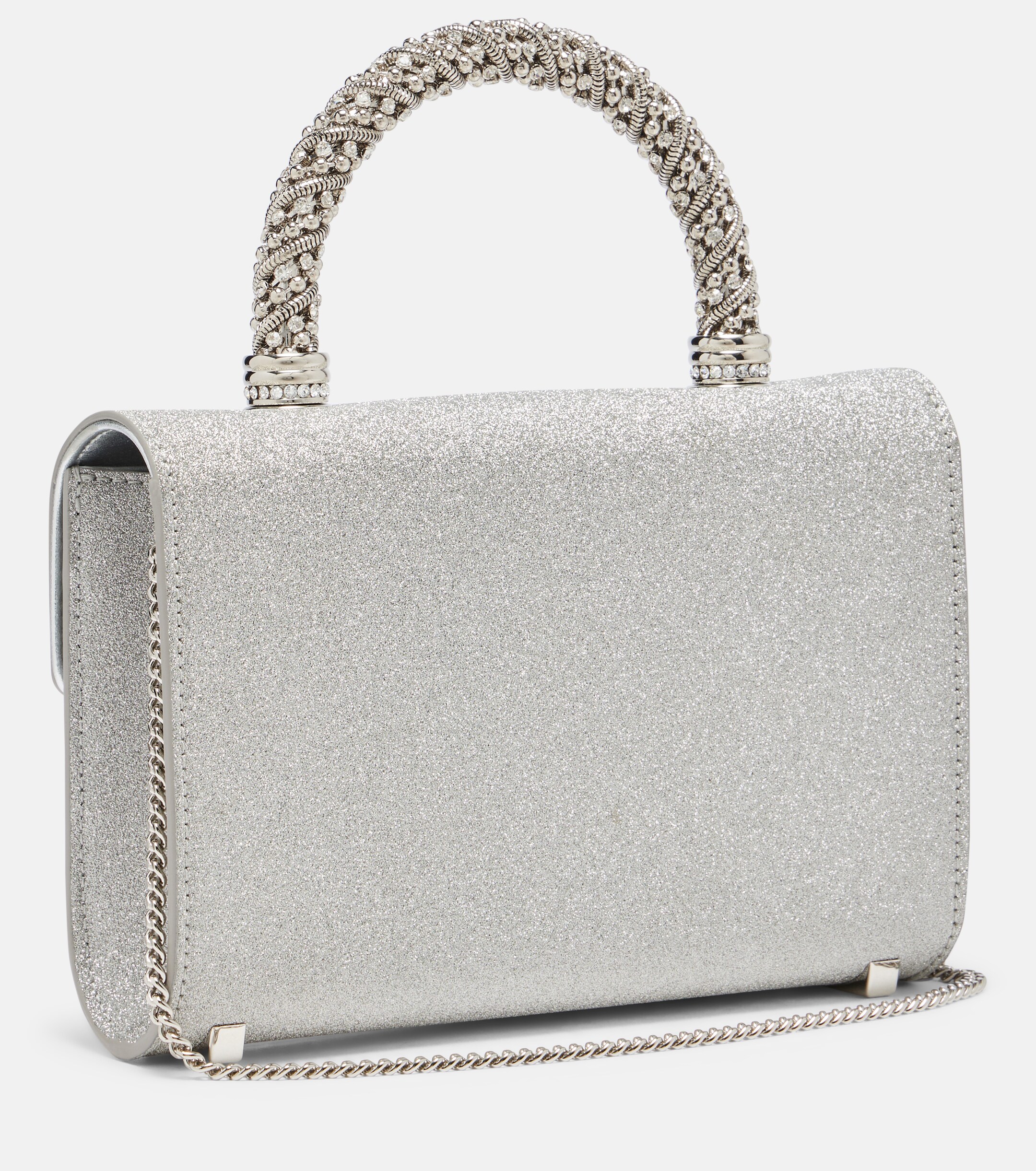 ROGER VIVIER Jewel Efflorescence Mini glitter tote bag