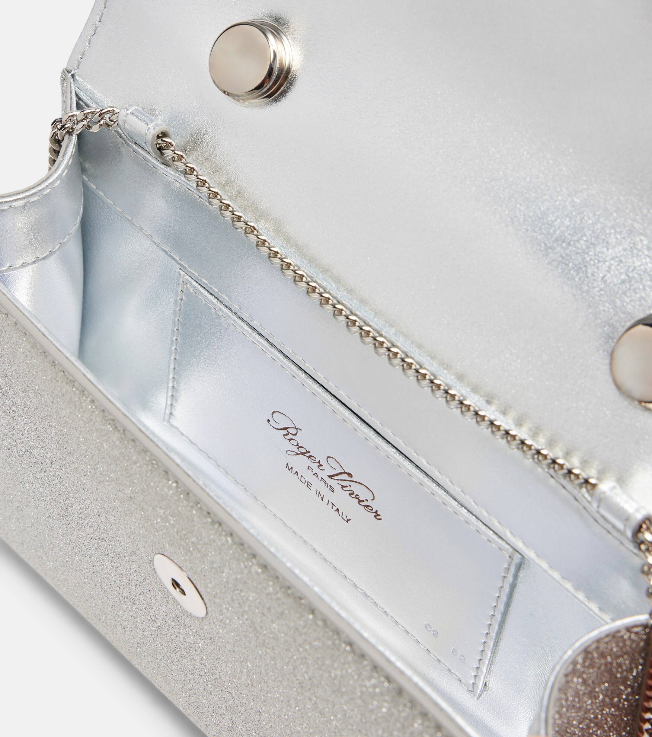 ROGER VIVIER Jewel Efflorescence Mini glitter tote bag