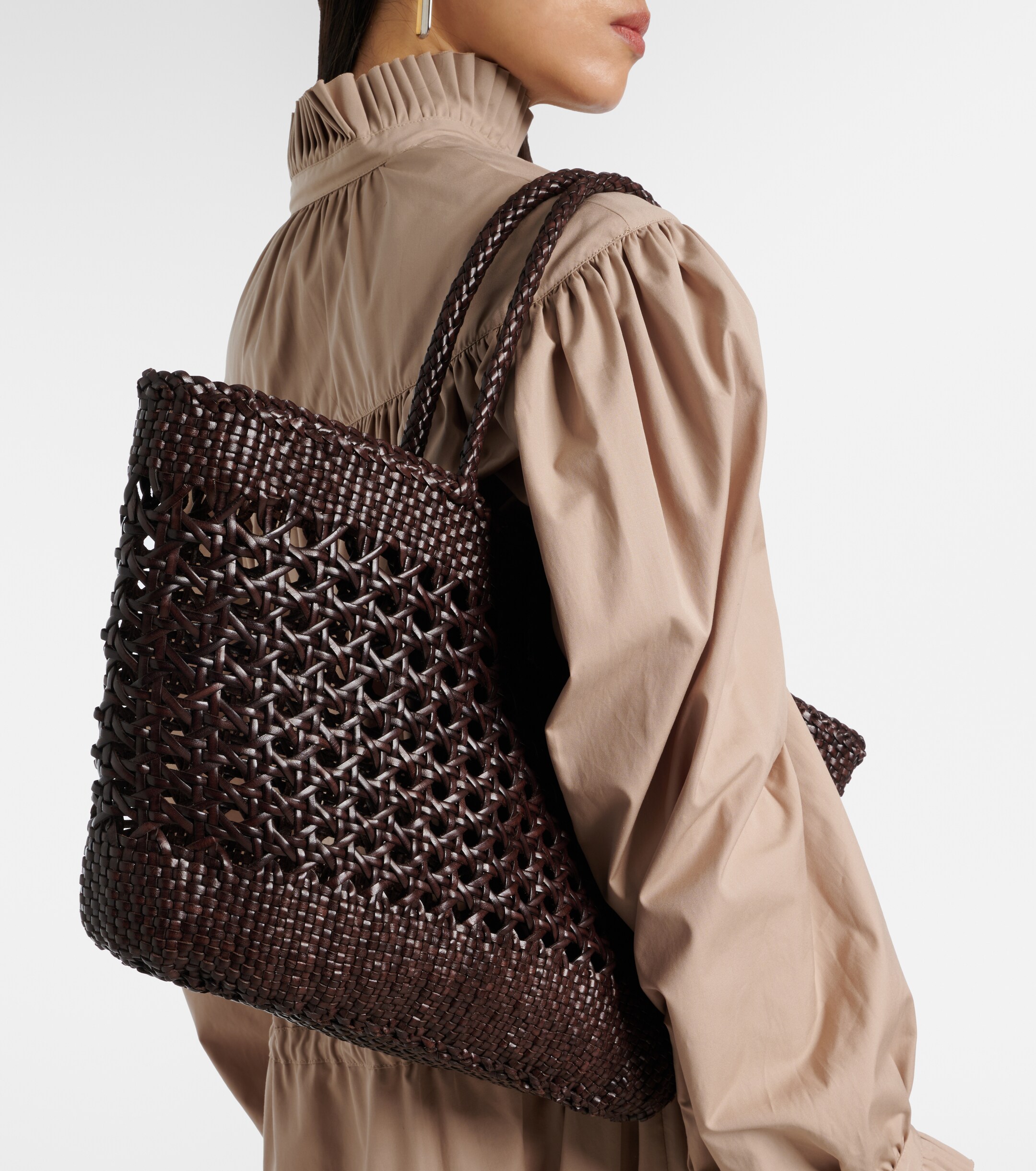 RIXO x Dragon Diffusion Lucine leather tote bag
