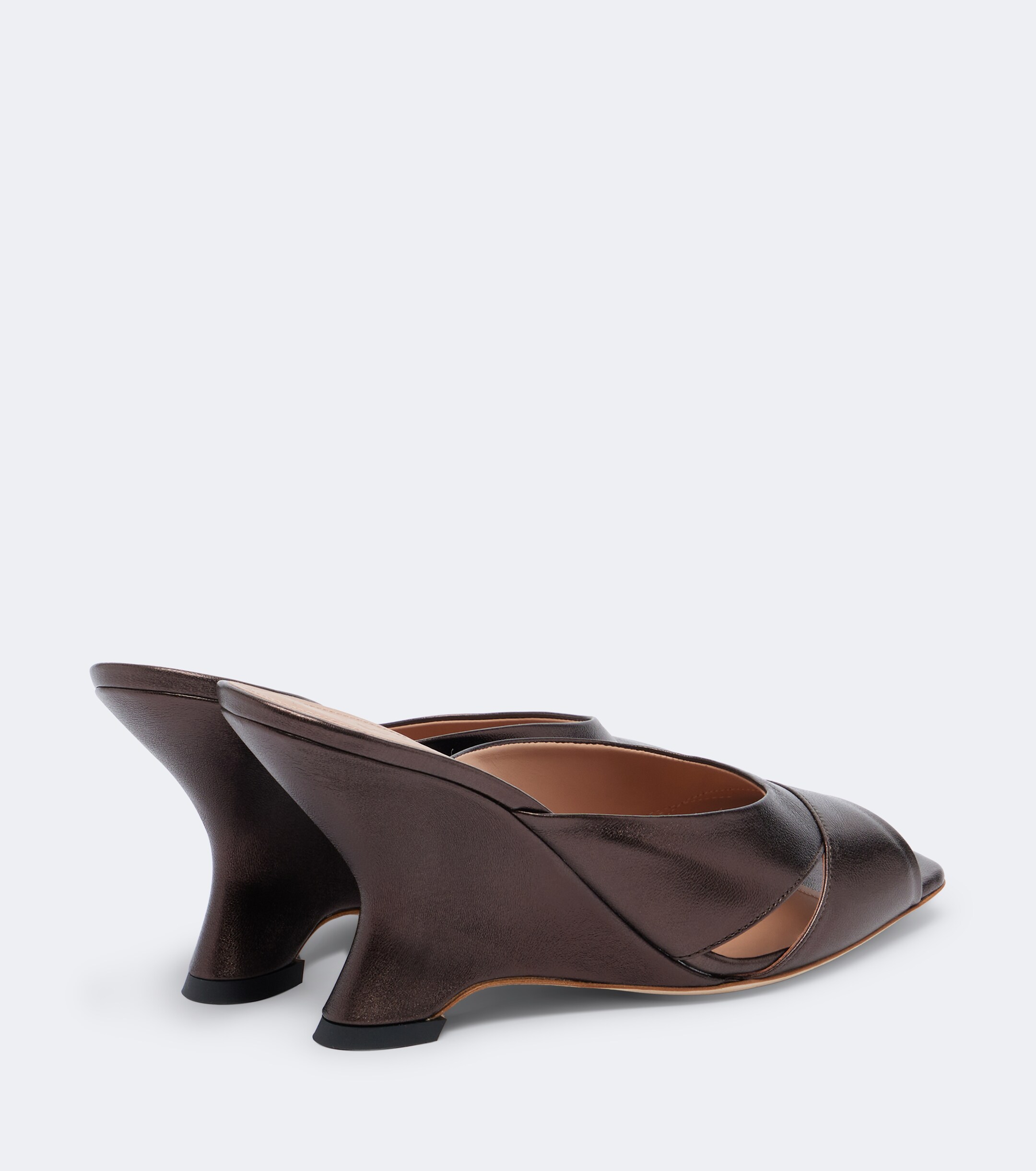 Malone Souliers Malone Souliers Lourdes metallic leather wedge mules
