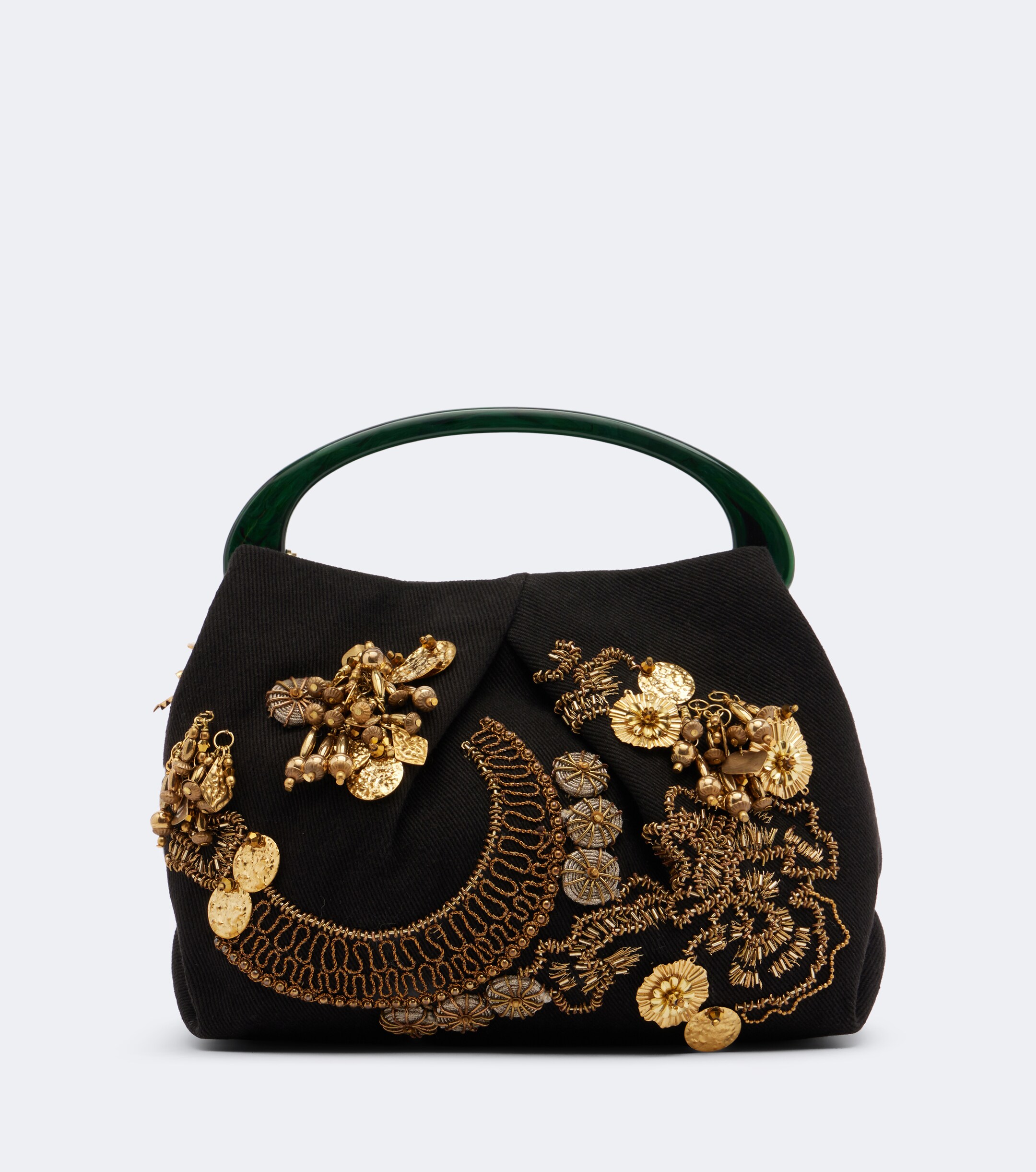 Dries Van Noten Dries Van Noten Small embellished top-handle bag
