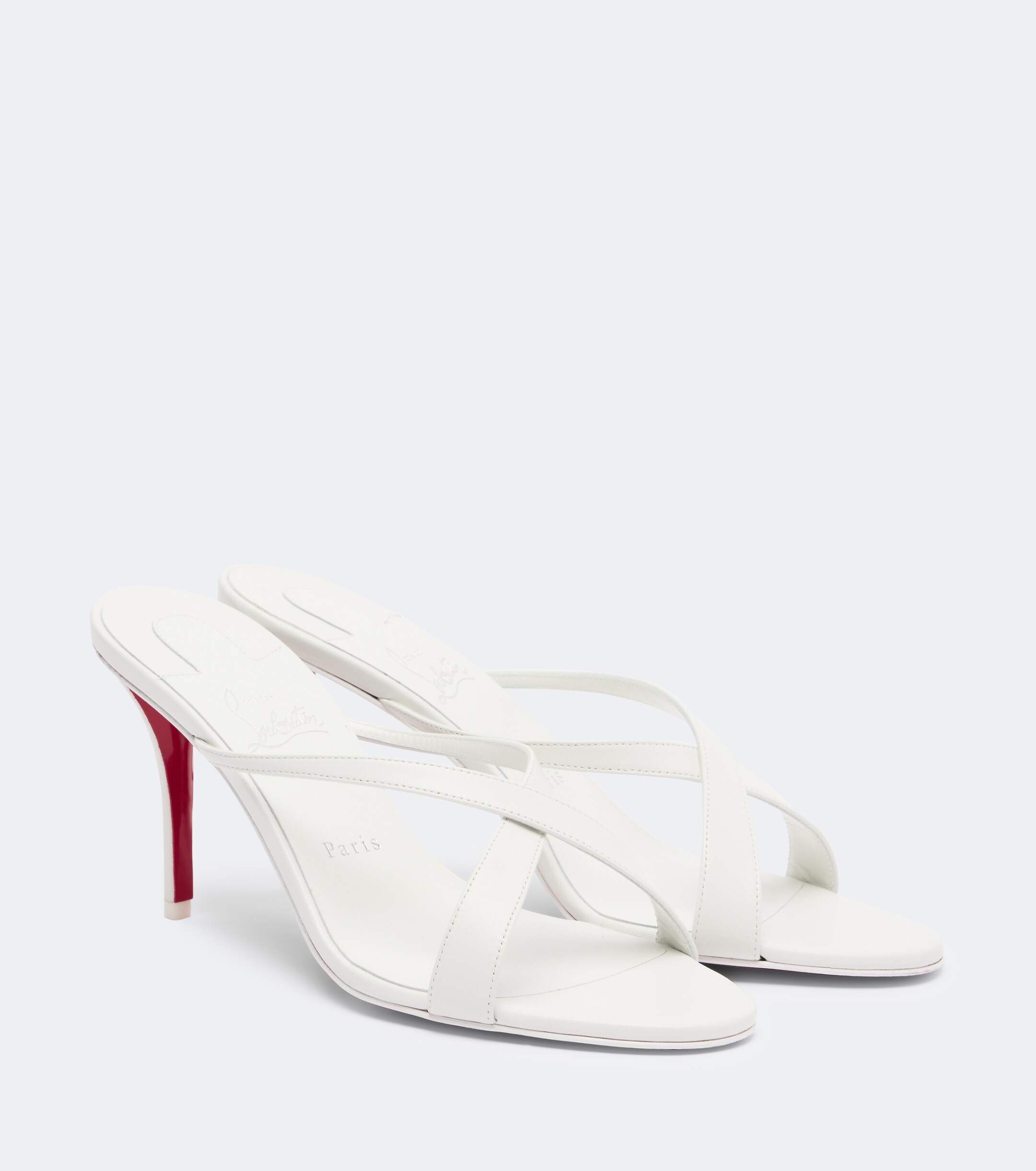 CHRISTIAN LOUBOUTIN Christian Louboutin Mulazee Cross leather sandals