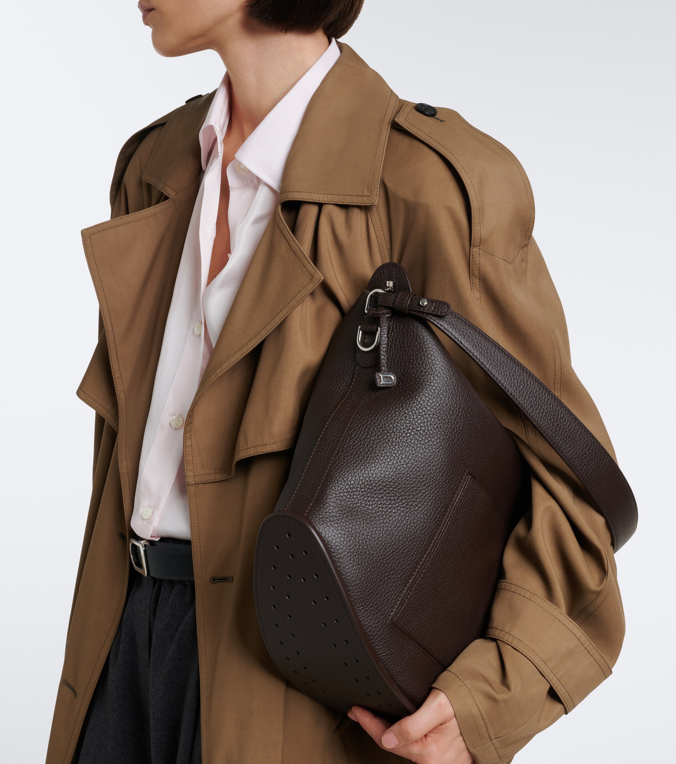 Delvaux Pin Swing Large leather tote bag thumbnail