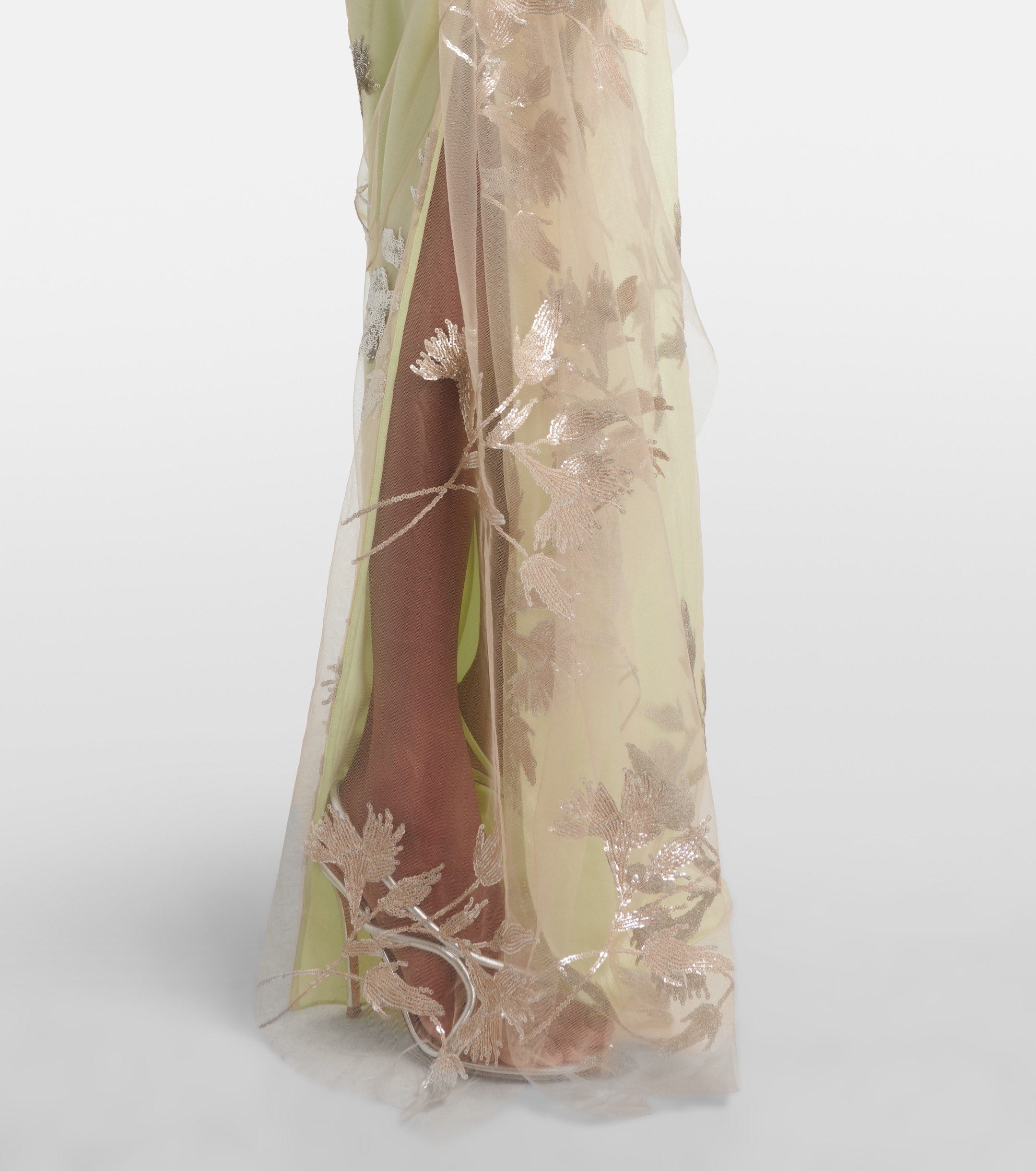 Erdem - Sequined draped cady and tulle gown | Plush