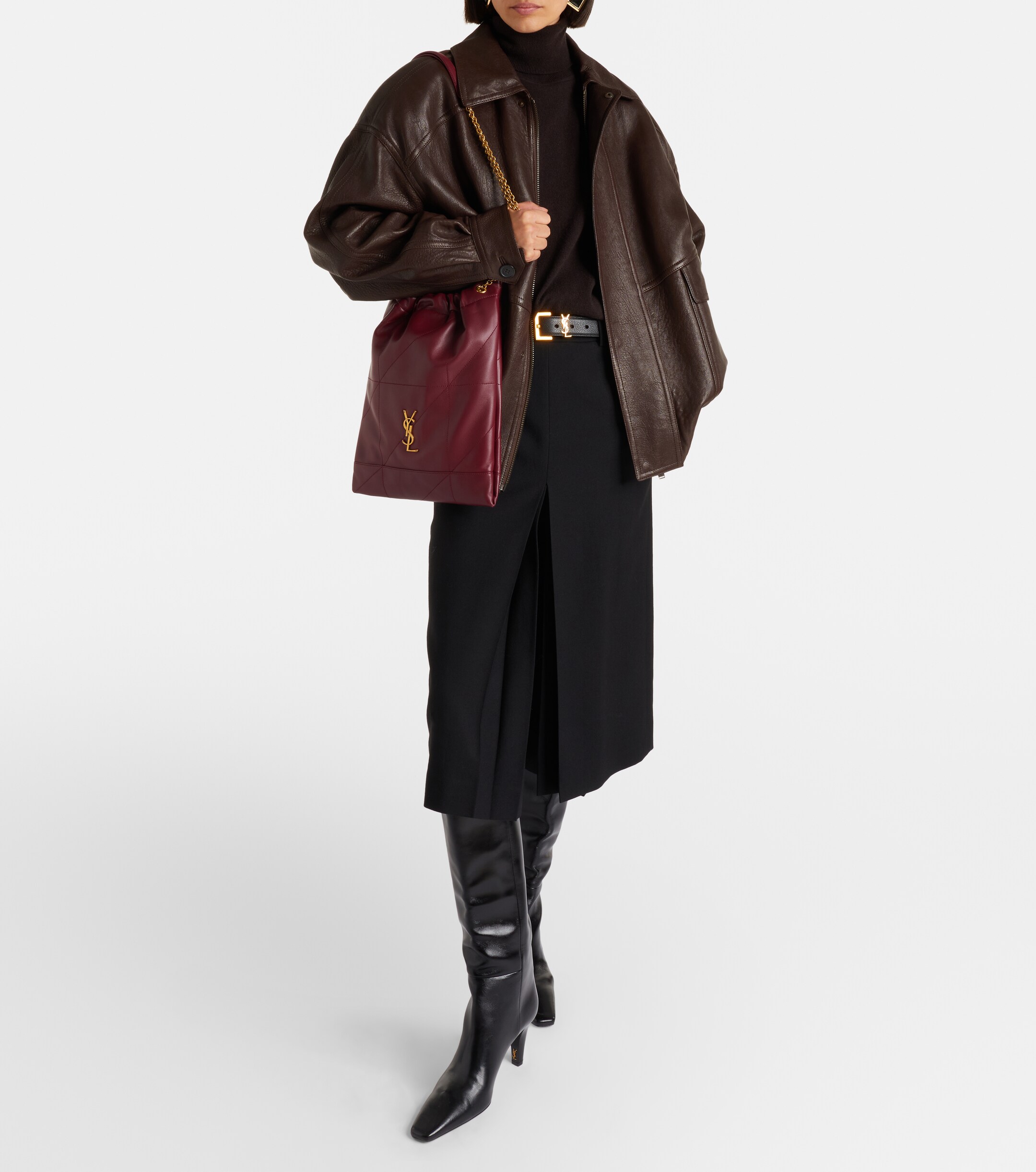 Saint Laurent Jamie Cassandre Large leather shoulder bag