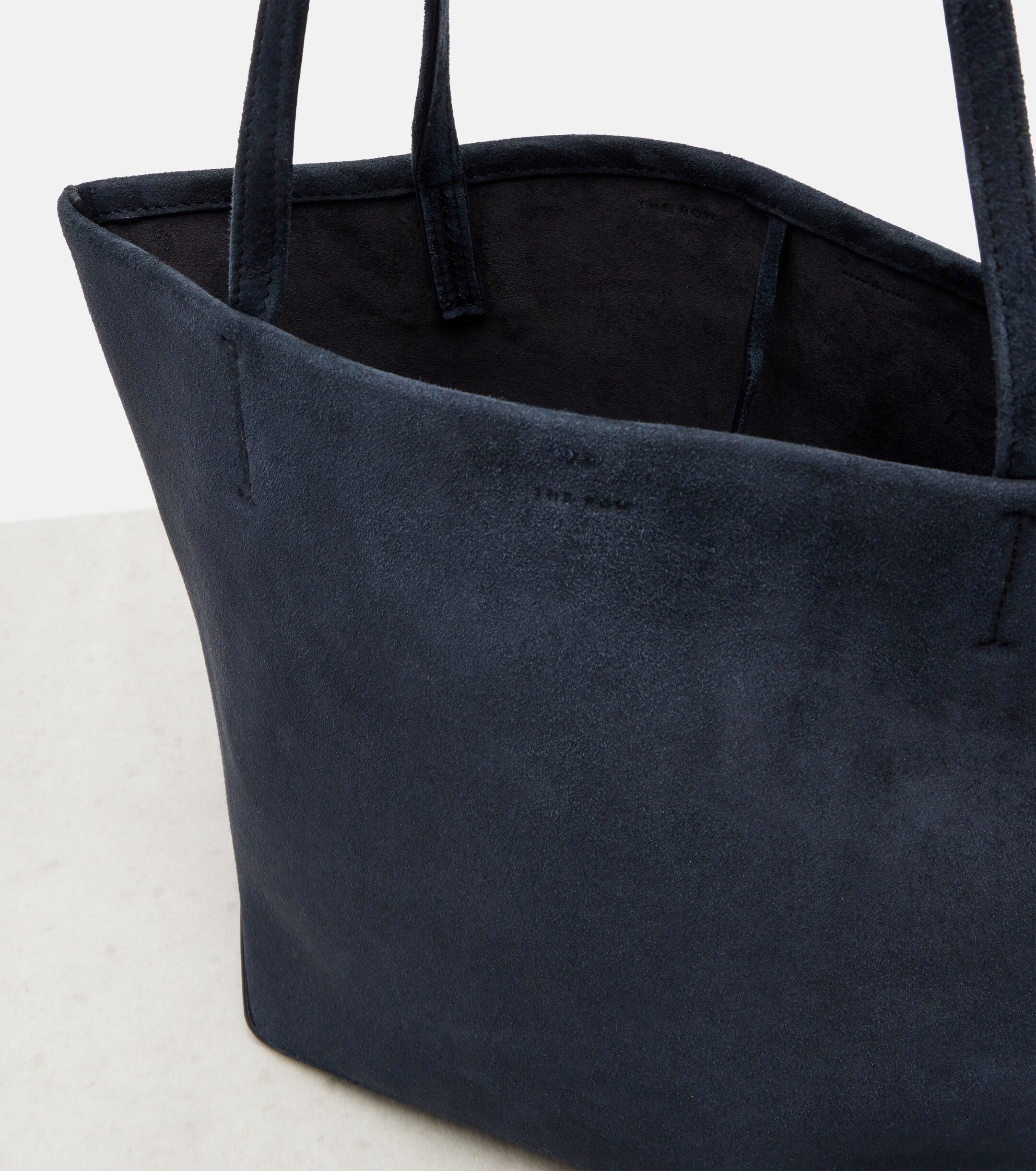The Row Park Edge Medium suede tote bag