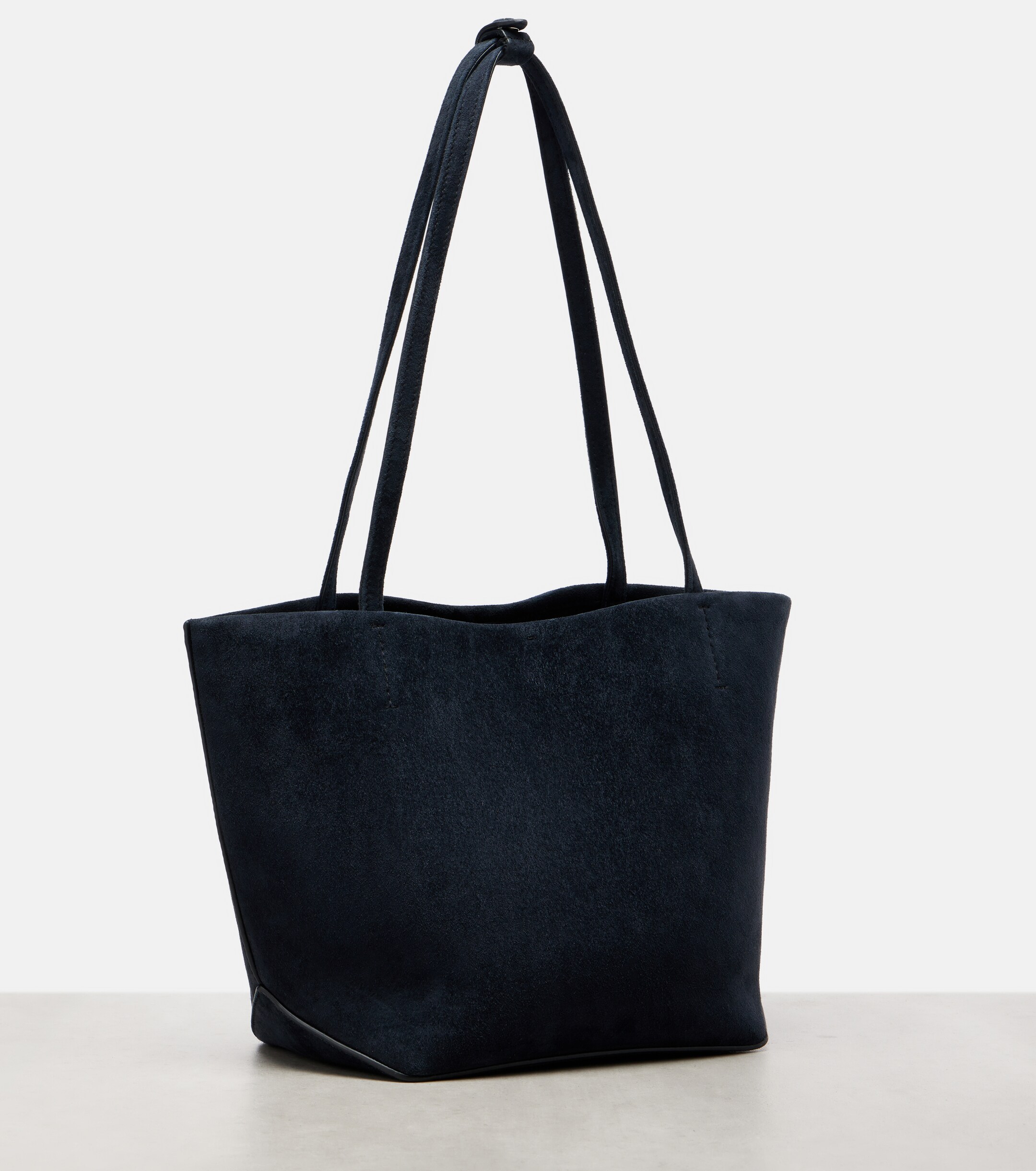 The Row Park Edge Medium suede tote bag
