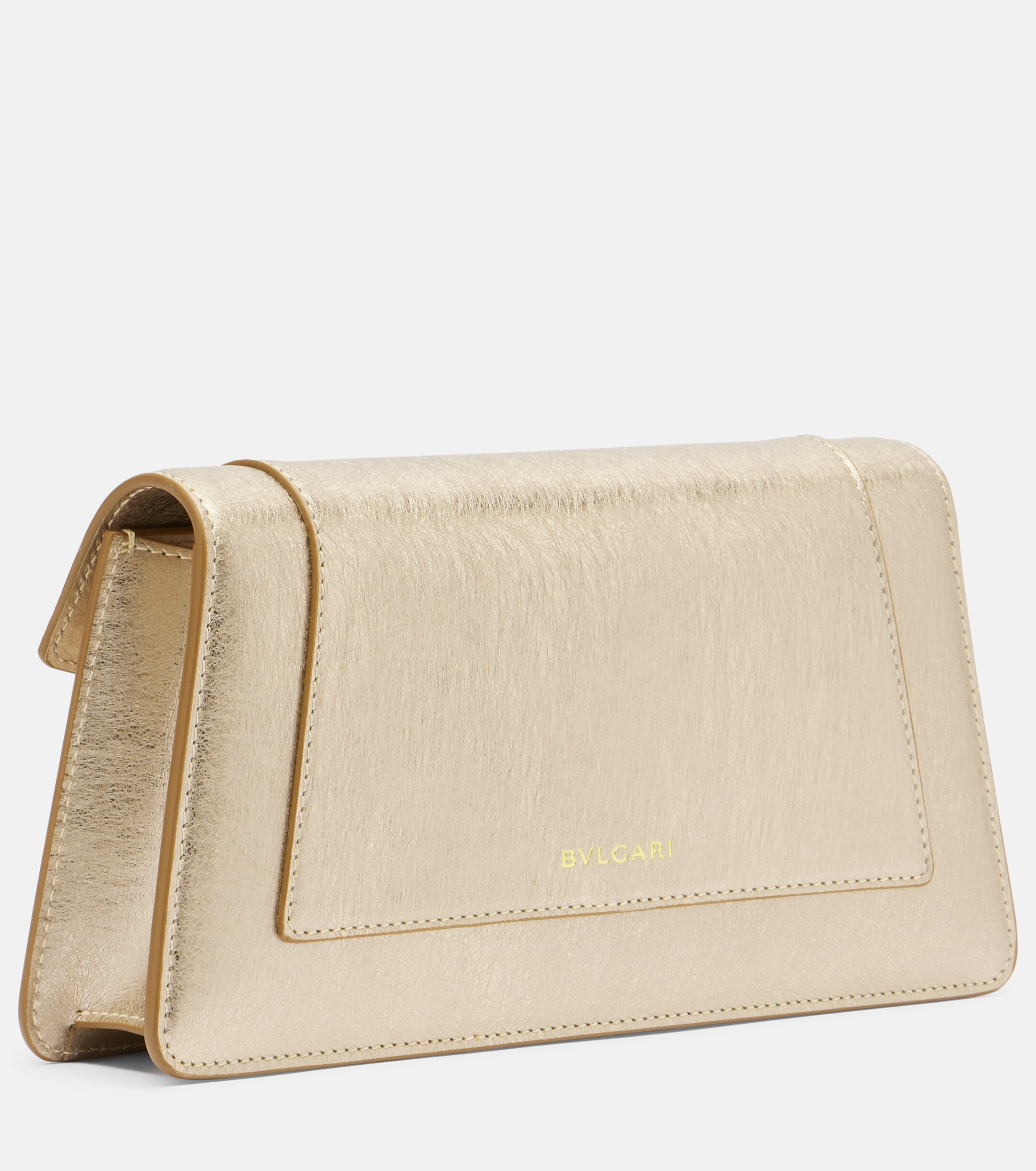 Bvlgari Serpenti Forever metallic leather clutch thumbnail