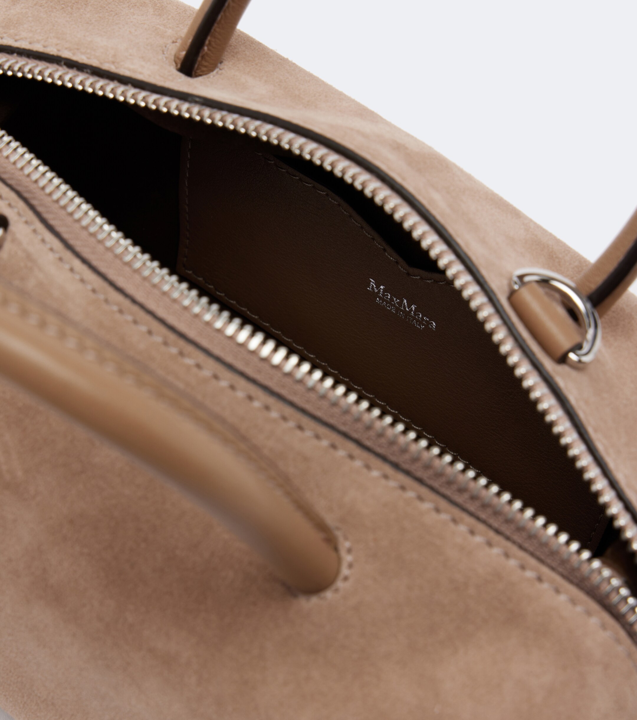 Max Mara Small suede top-handle bag