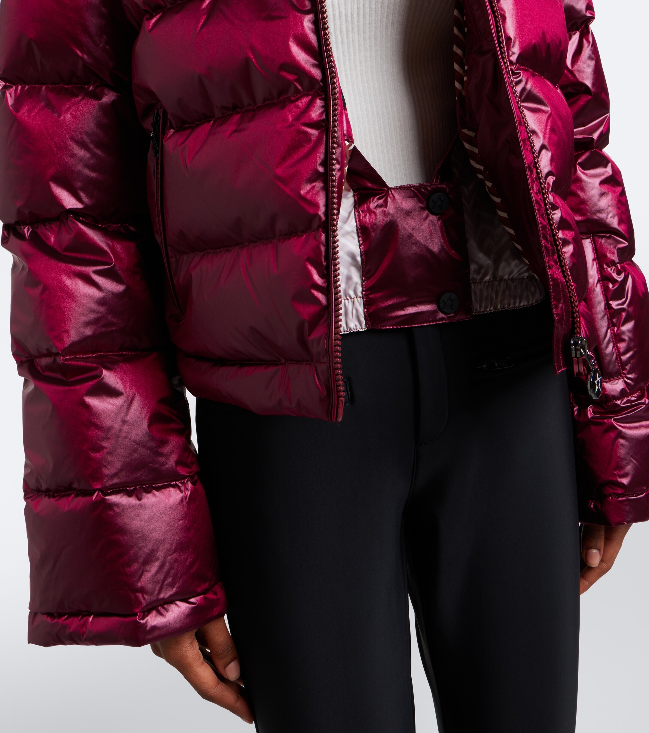 PERFECT MOMENT Perfect Moment Polar Flare cropped down ski jacket