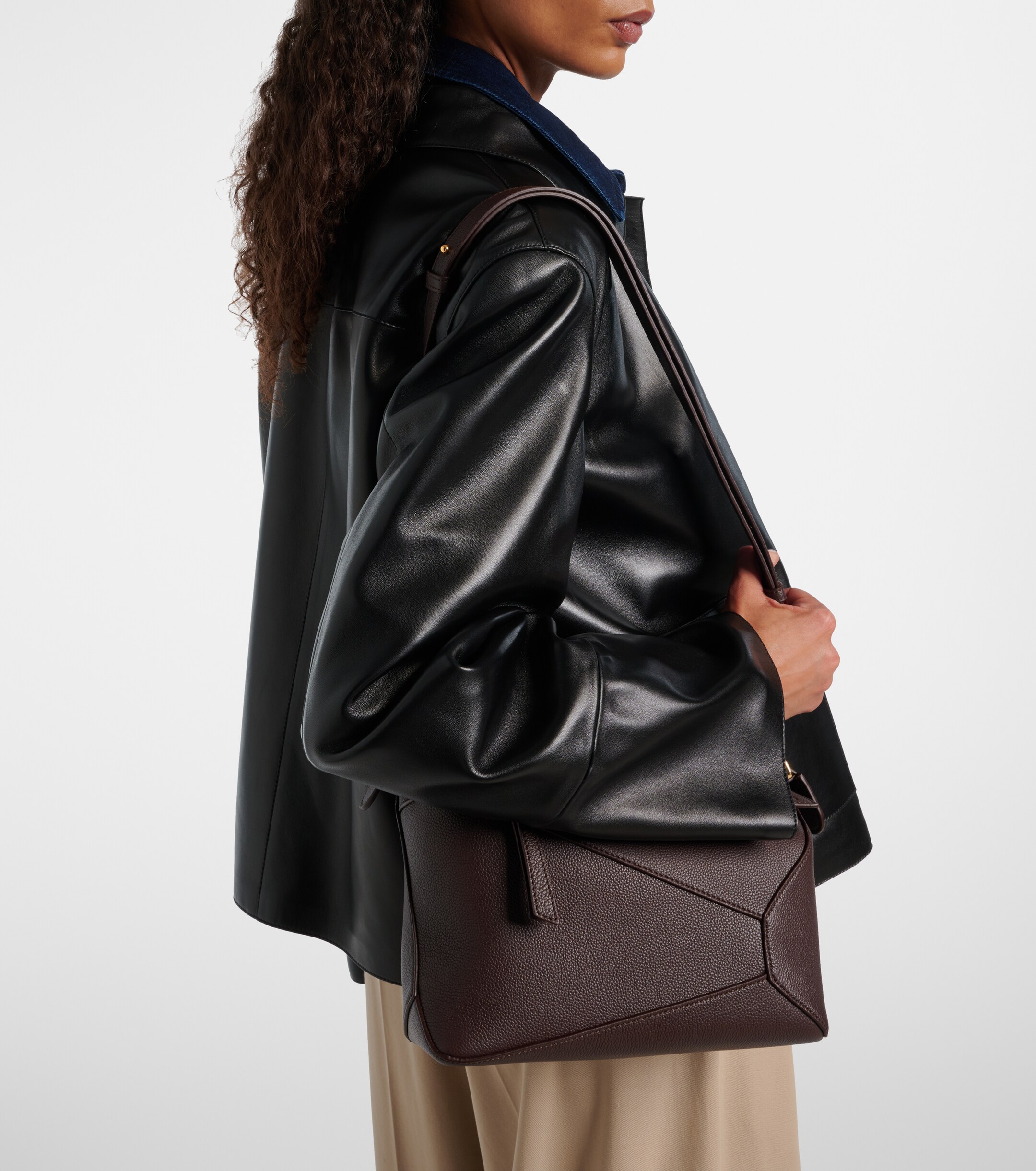 Loewe Puzzle Edge Small leather top-handle bag