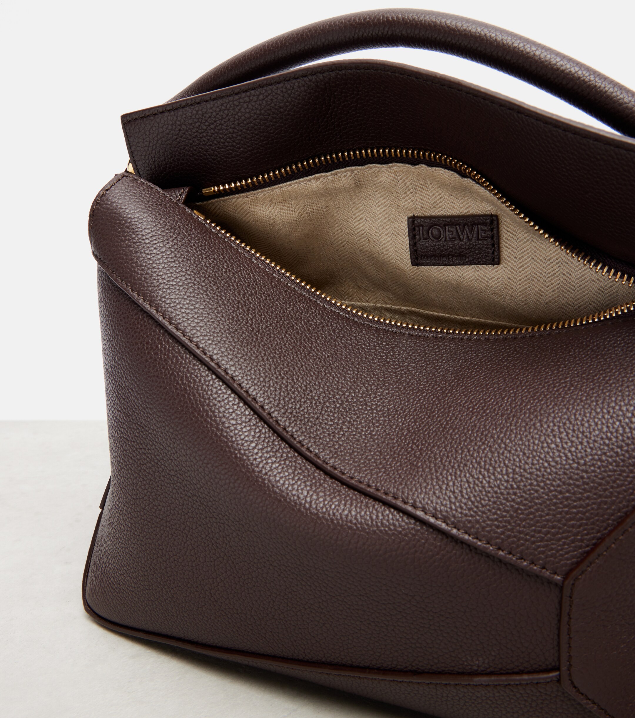 Loewe Puzzle Edge Small leather top-handle bag