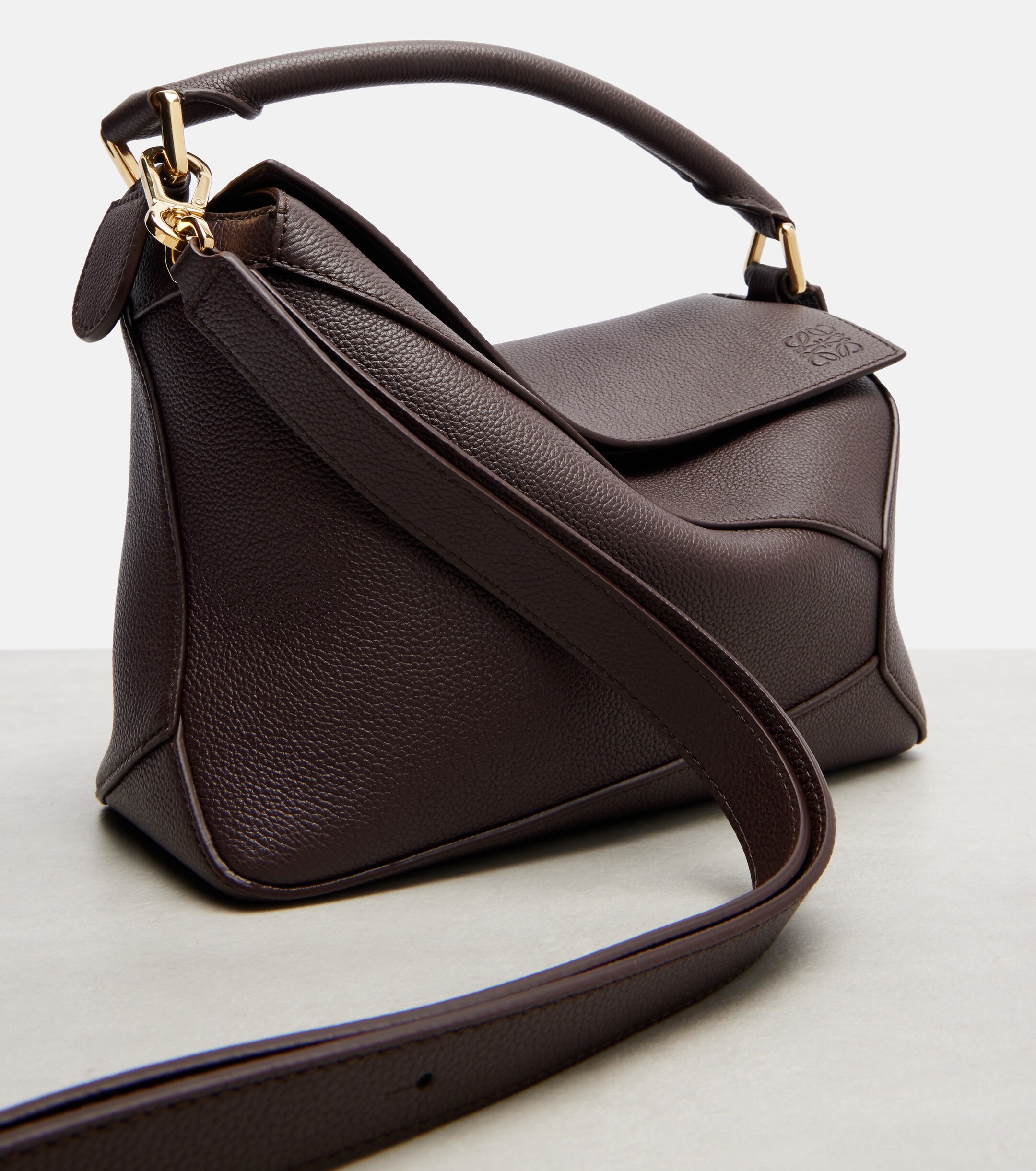 Loewe Puzzle Edge Small leather top-handle bag