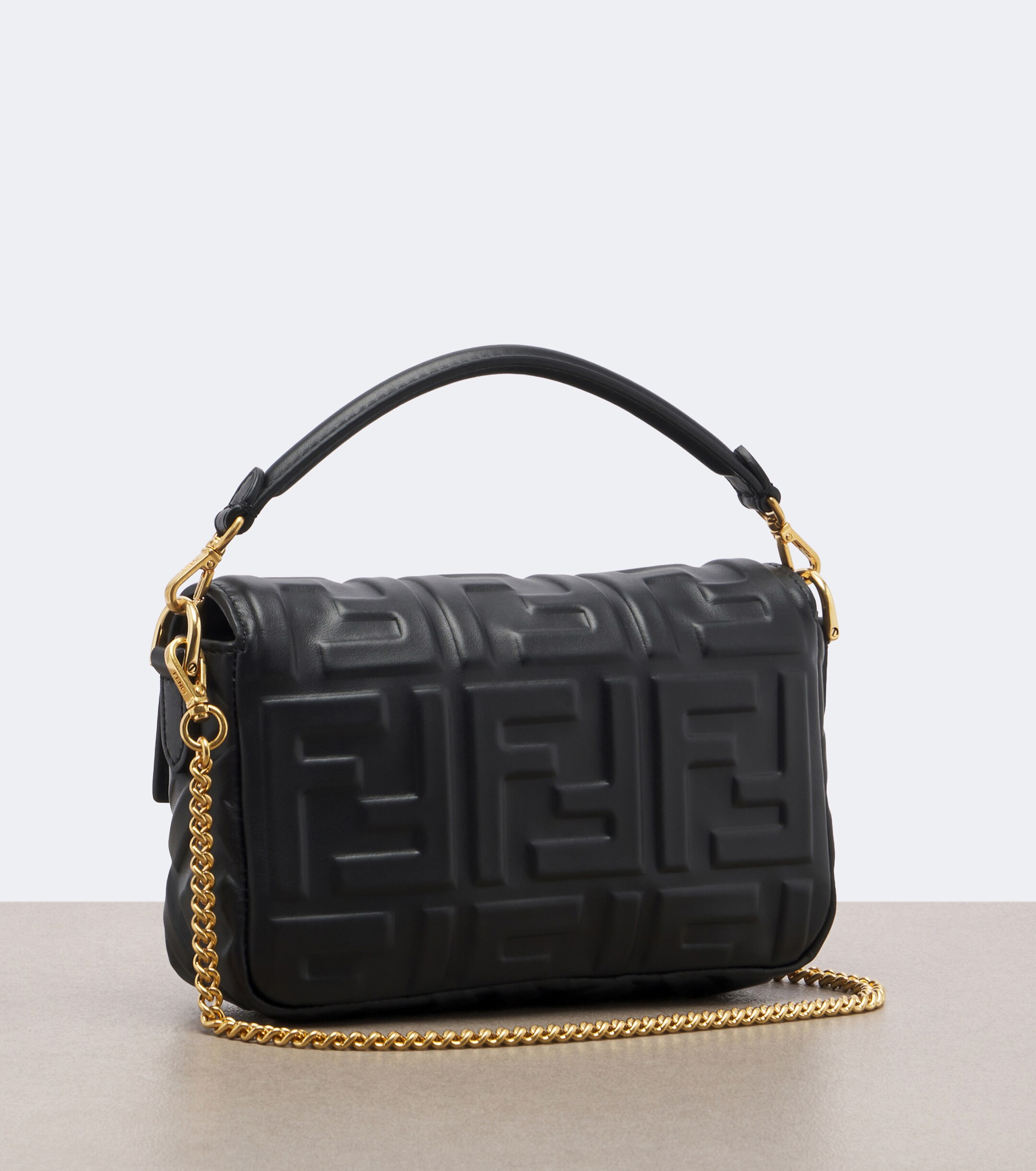 Fendi Fendi Baguette Mini leather top-handle bag