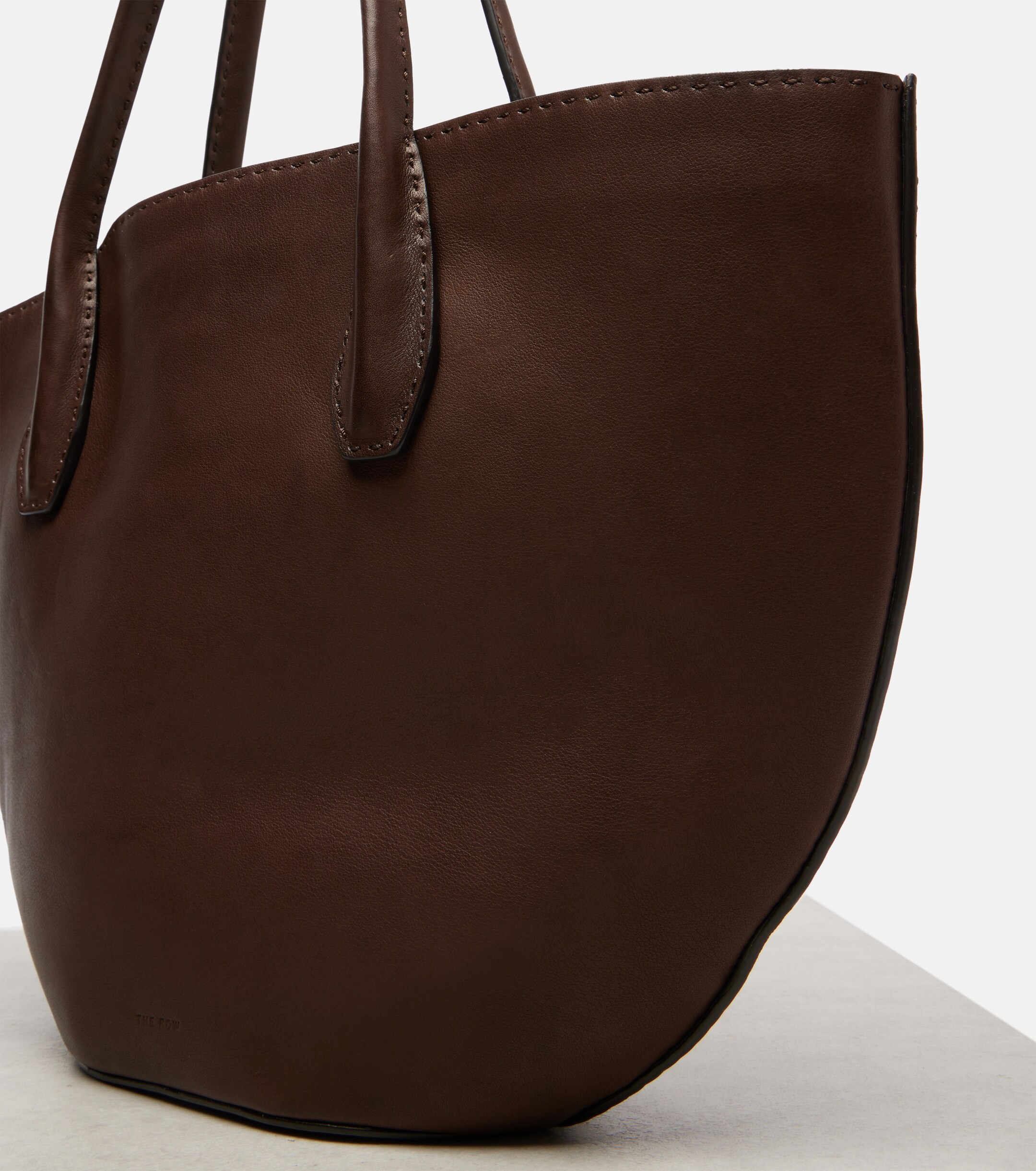 The Row Alger leather tote bag