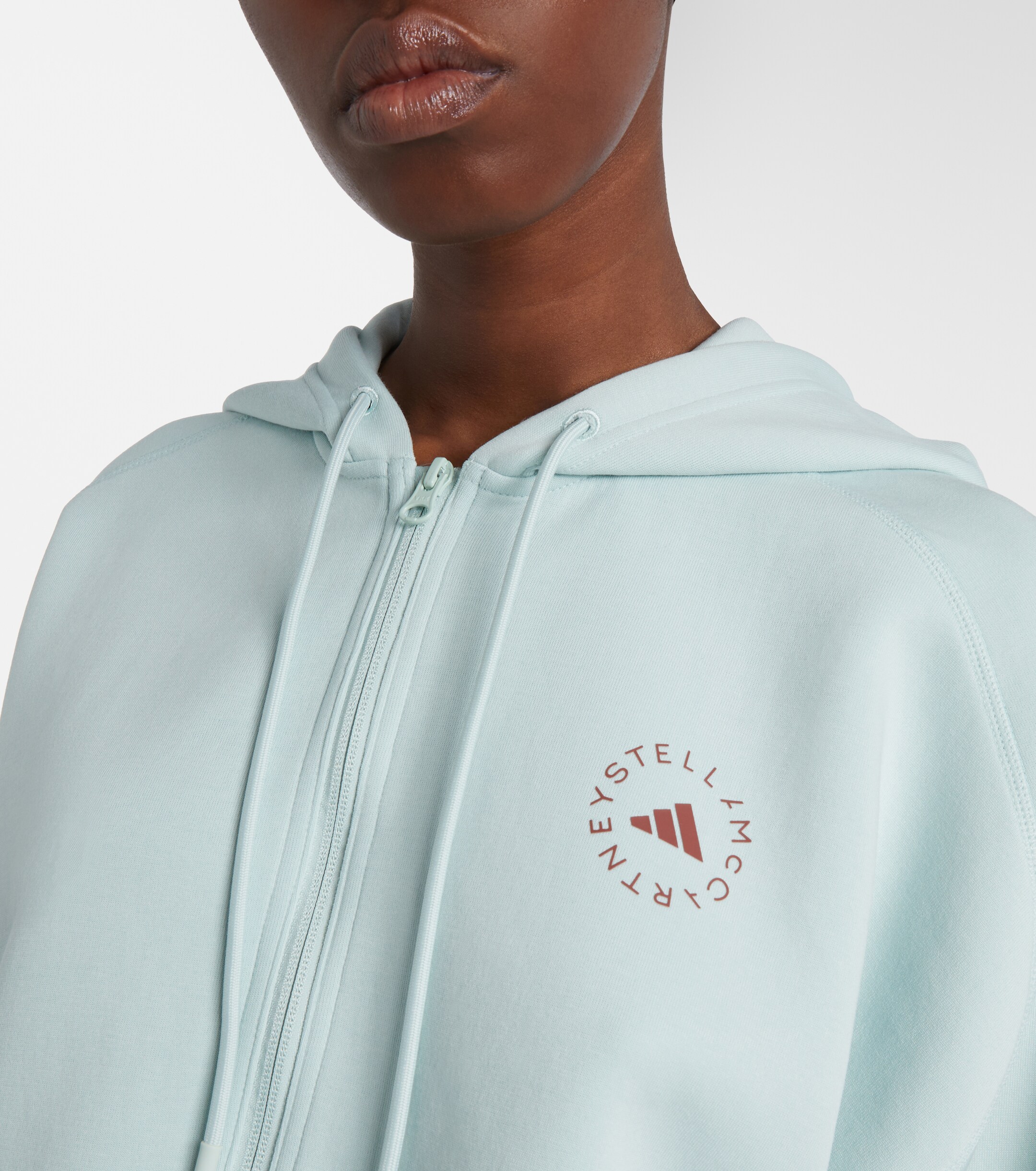 adidas by Stella McCartney Adidas by Stella McCartney aSMC Cro cotton-blend jersey hoodie