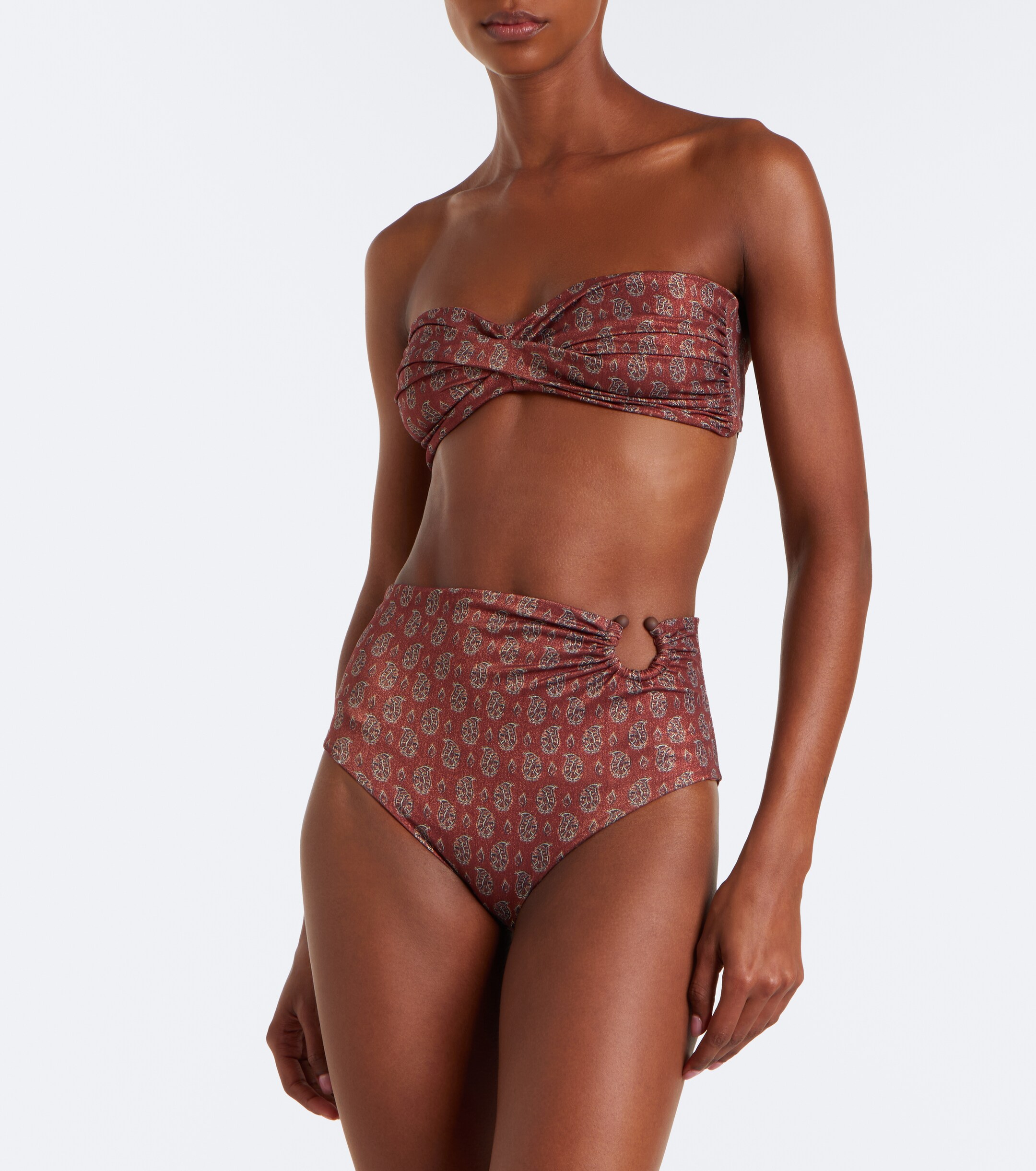 Johanna Ortiz Johanna Ortiz Gathered printed bikini bottom