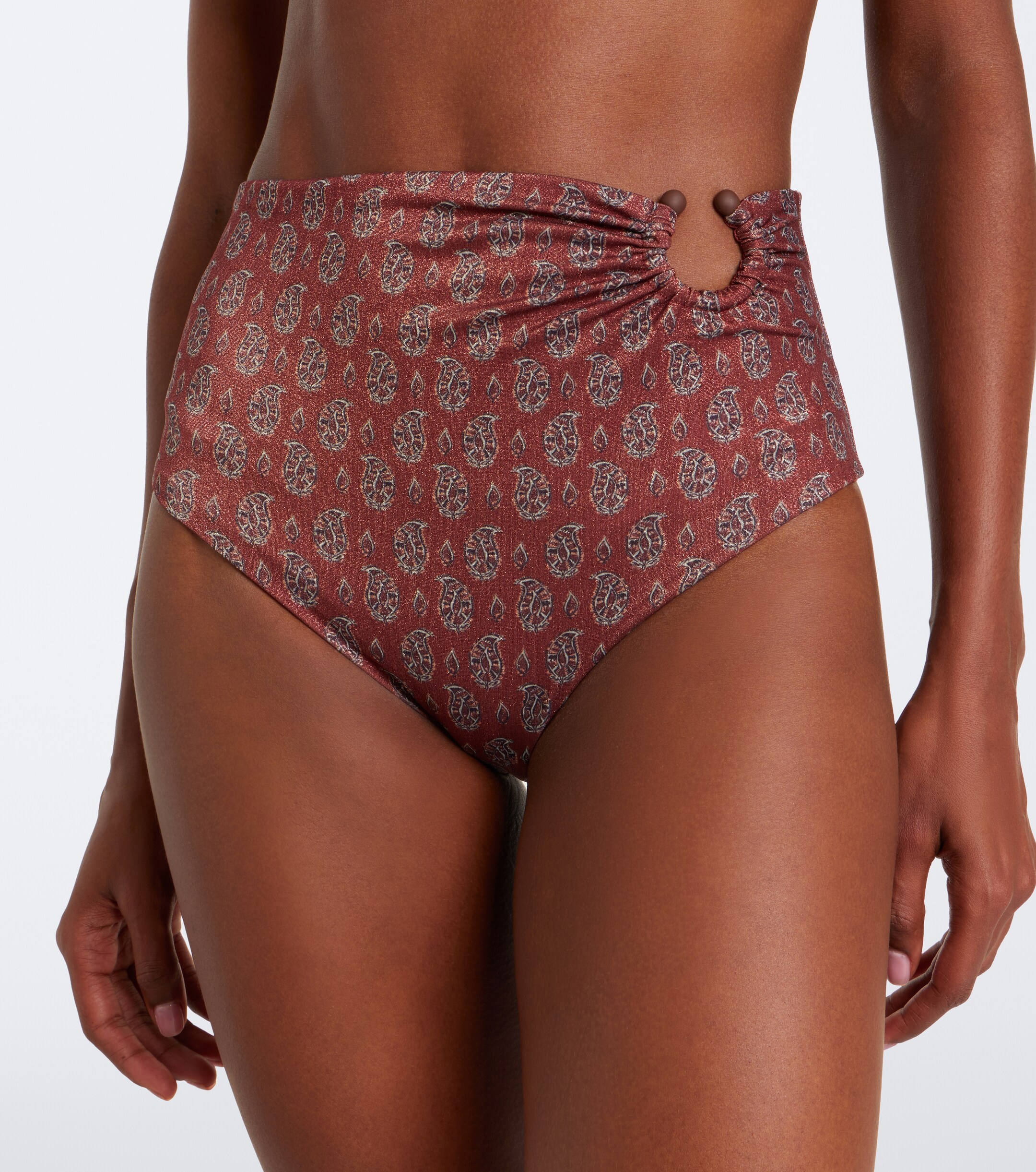 Johanna Ortiz Johanna Ortiz Gathered printed bikini bottom