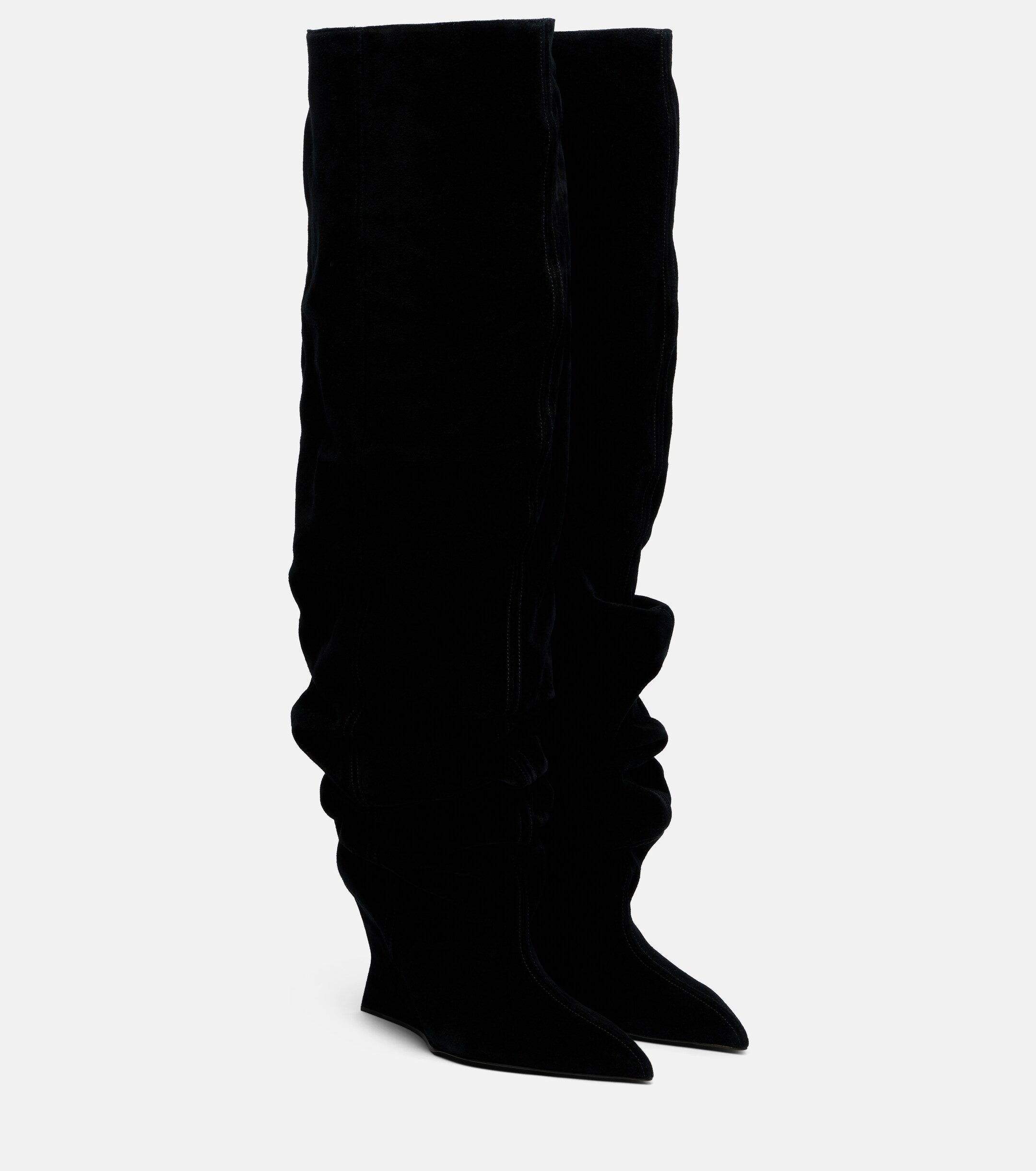 Balmain Balmain Suede over-the-knee boots