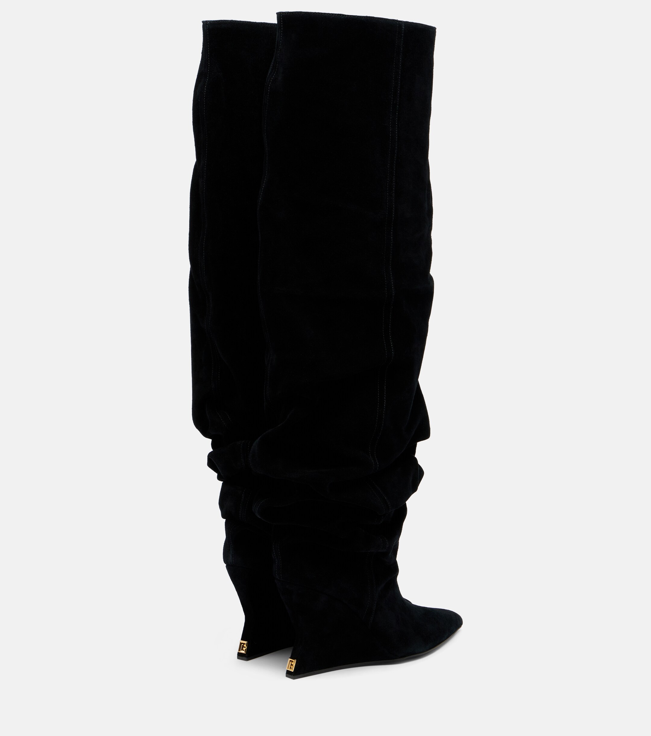 Balmain Balmain Suede over-the-knee boots