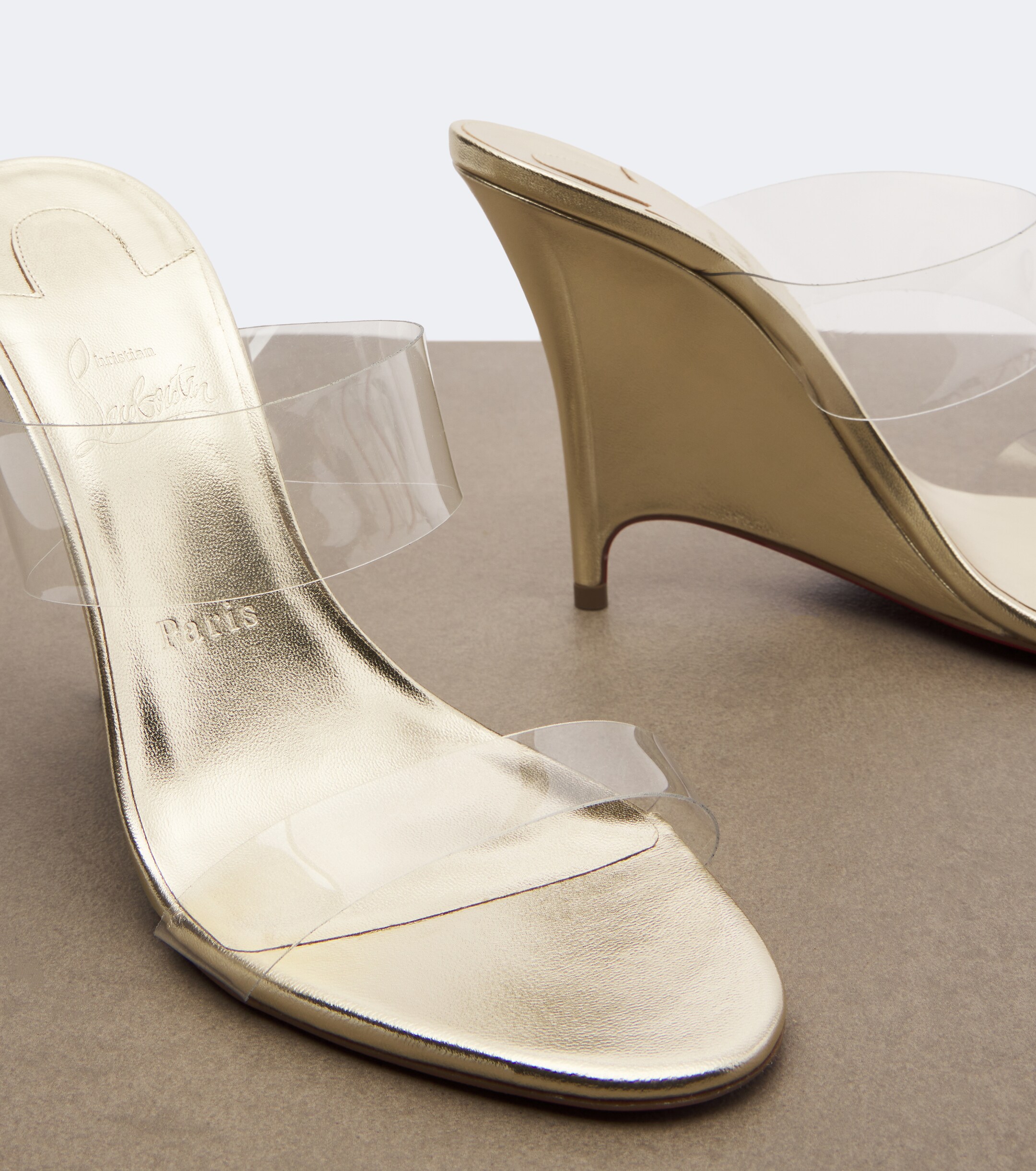 CHRISTIAN LOUBOUTIN Christian Louboutin Miss Z TPU wedge sandals