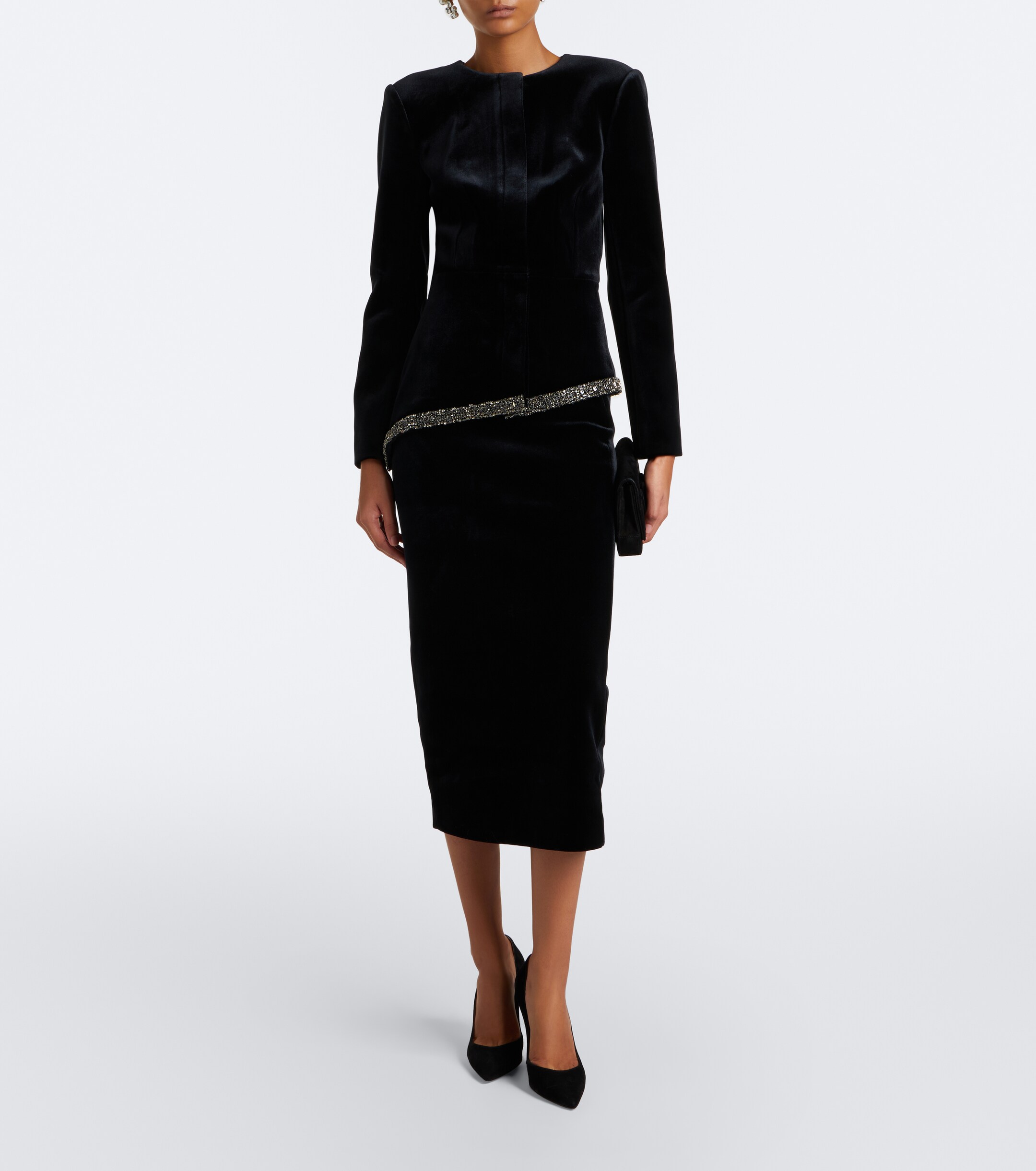 Roland Mouret Roland Mouret Velvet pencil skirt