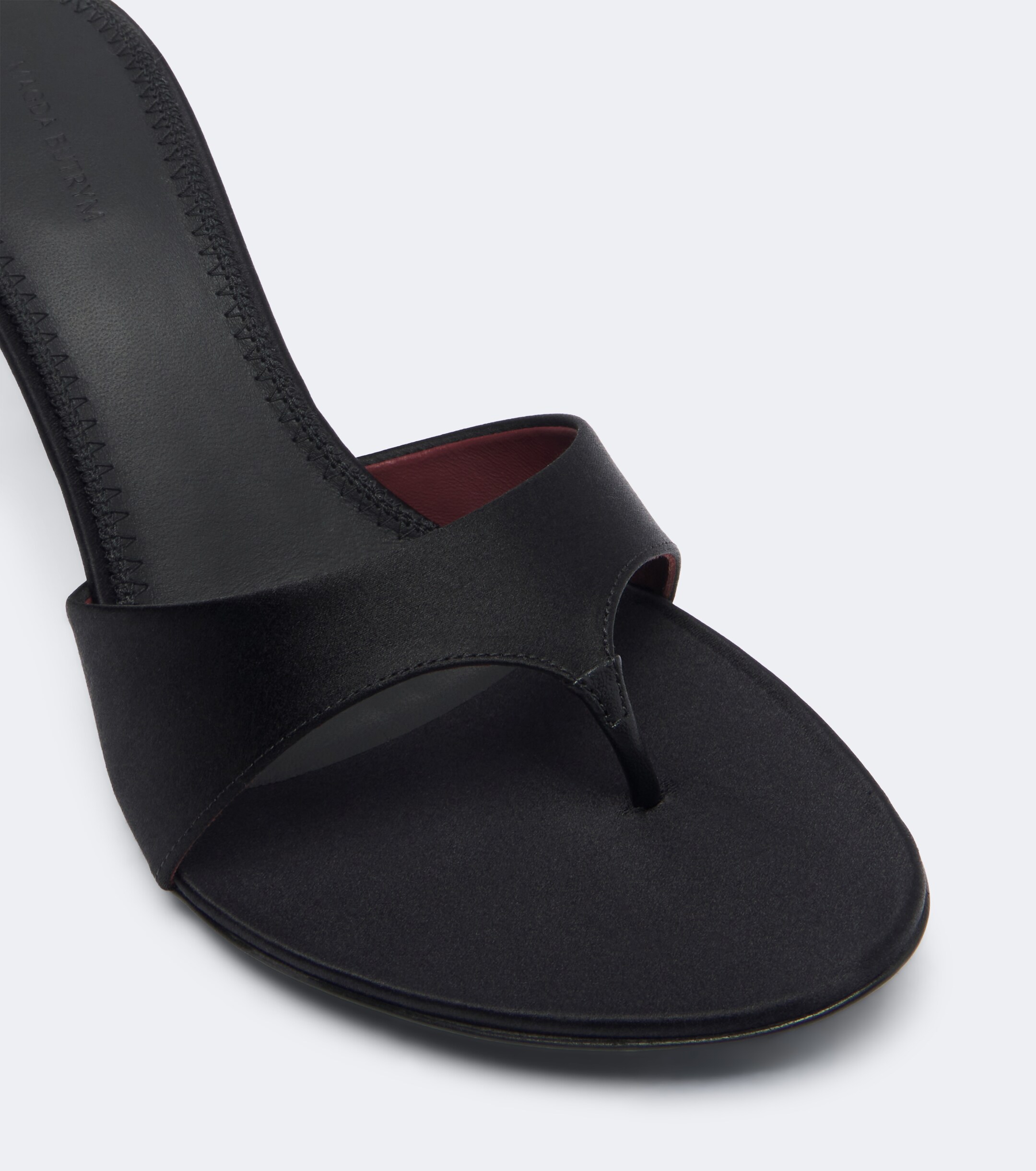 Magda Butrym Magda Butrym Floral-appliqué satin thong sandals