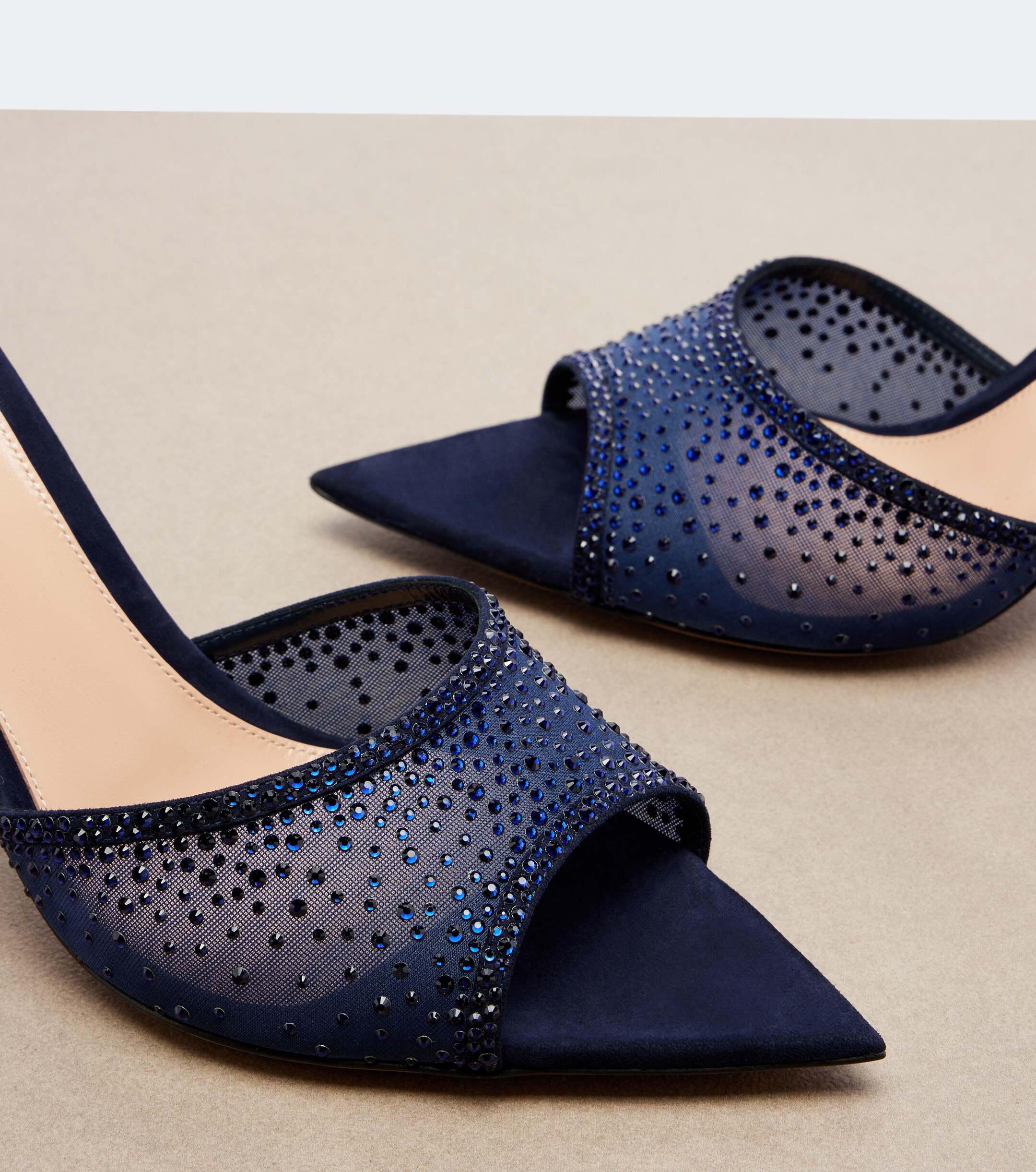 GIANVITO ROSSI Gianvito Rossi Rania embellished mesh mules