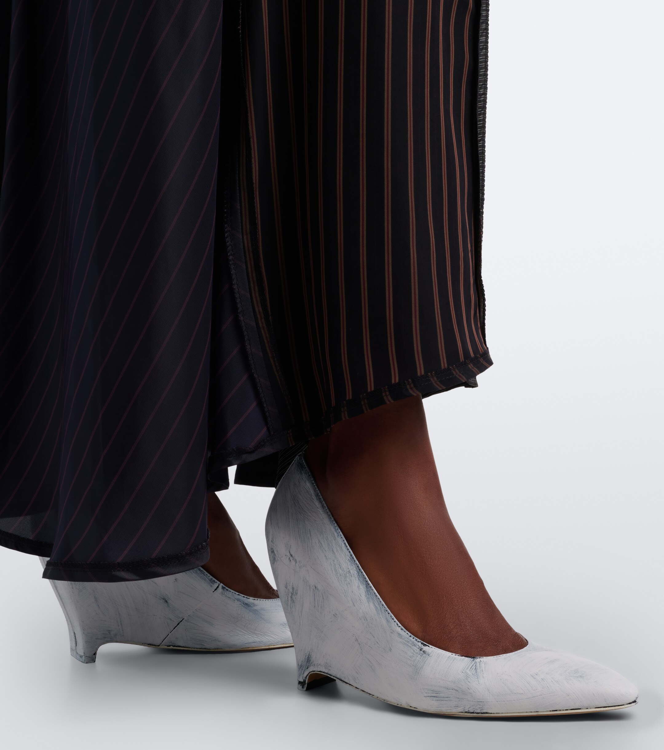 Maison Margiela Maison Margiela Heel-Less leather wedge pumps
