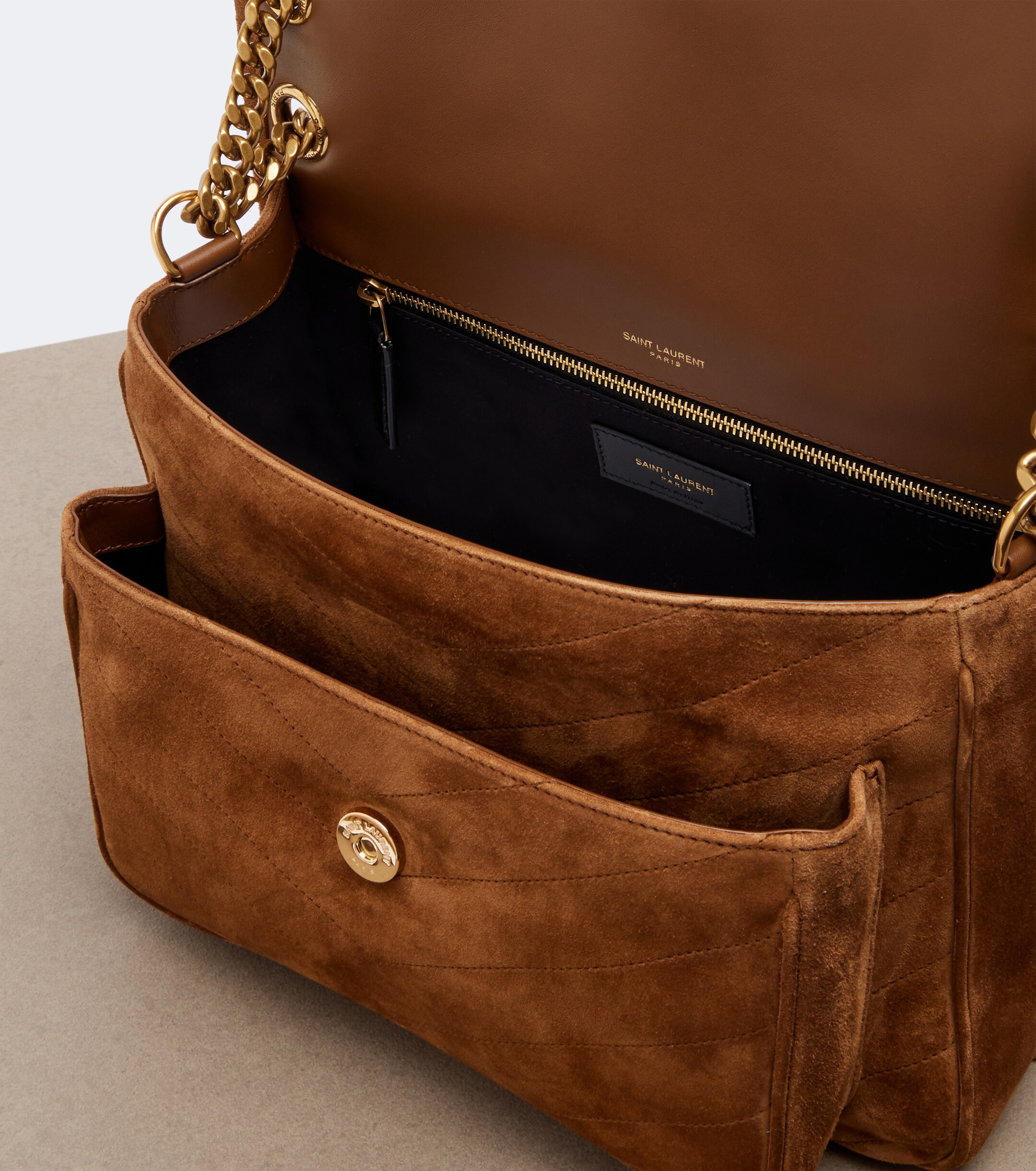 Saint Laurent Niki Medium suede shoulder bag