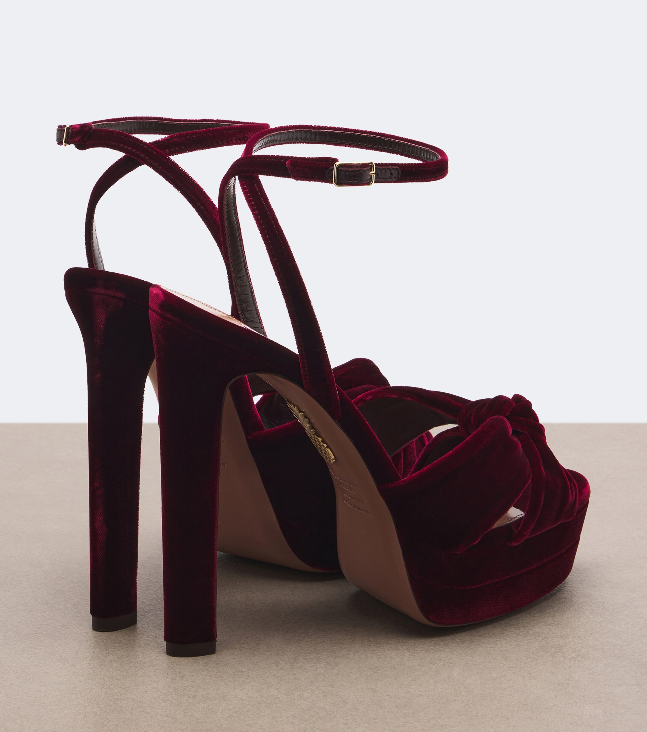 AQUAZZURA Aquazzura Cupid velvet platform sandals