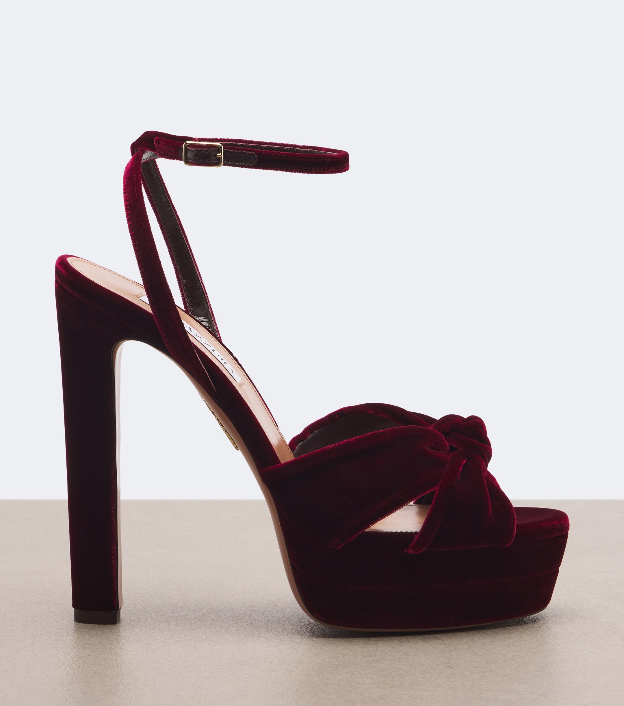 AQUAZZURA Aquazzura Cupid velvet platform sandals