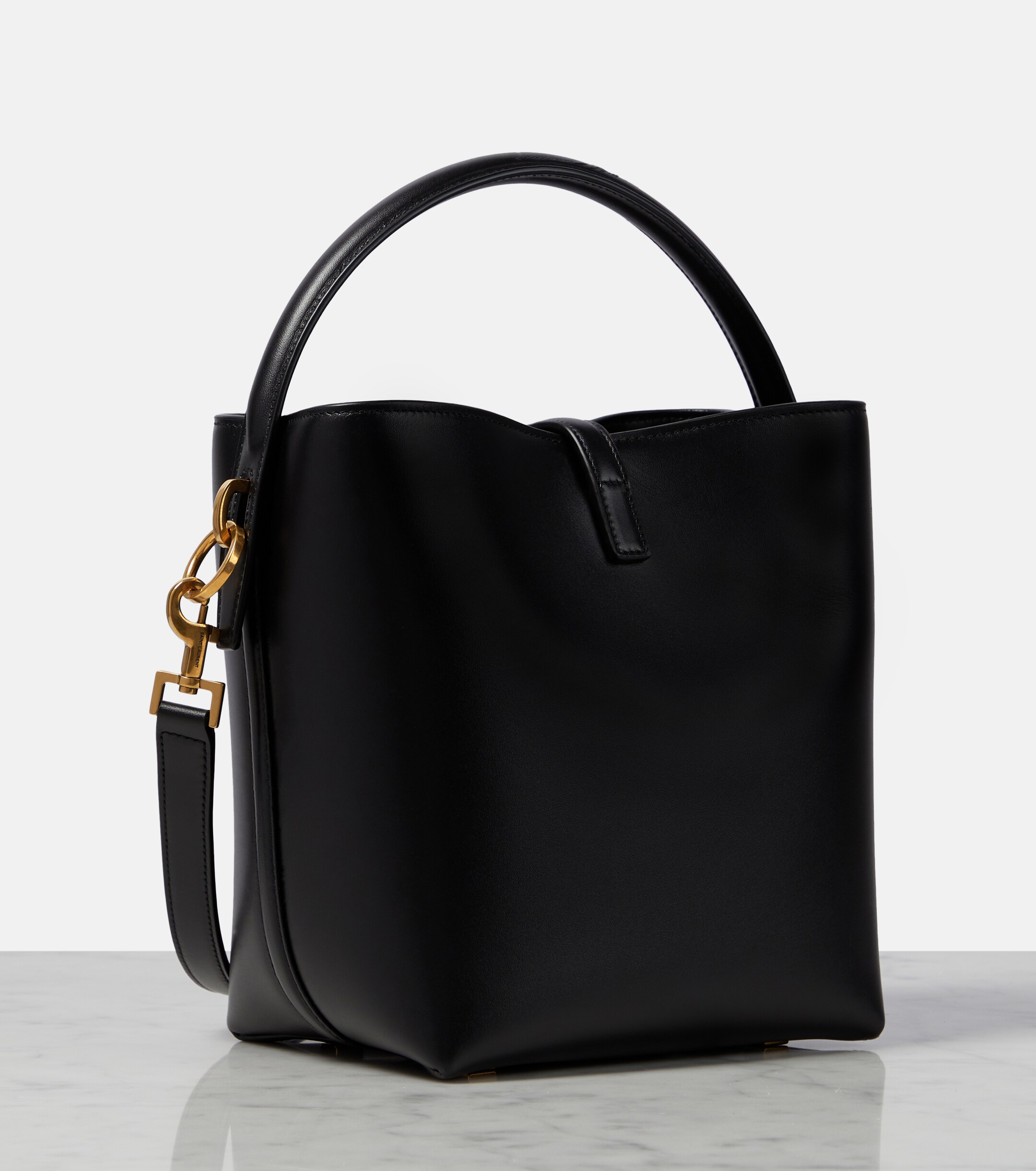 Saint Laurent Le 37 Small leather bucket bag