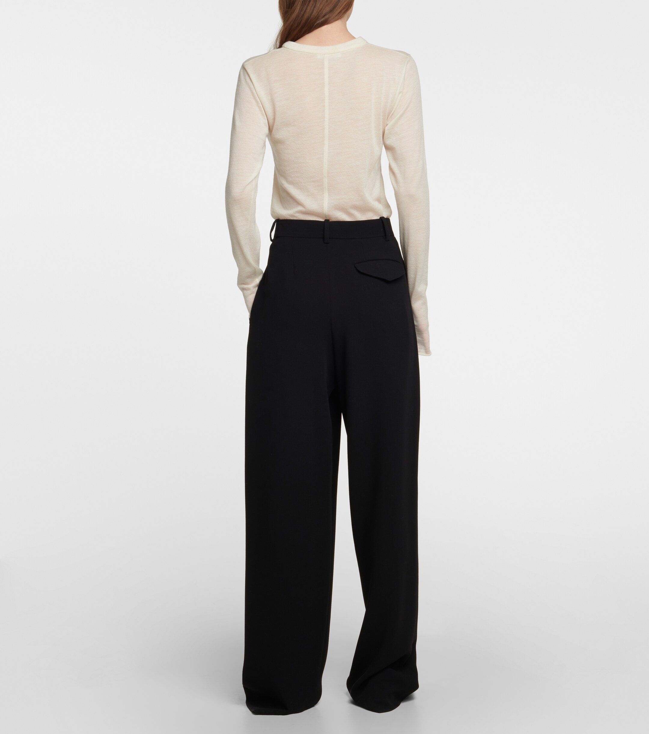The Row - Rufus wool wide-leg pants | Plush