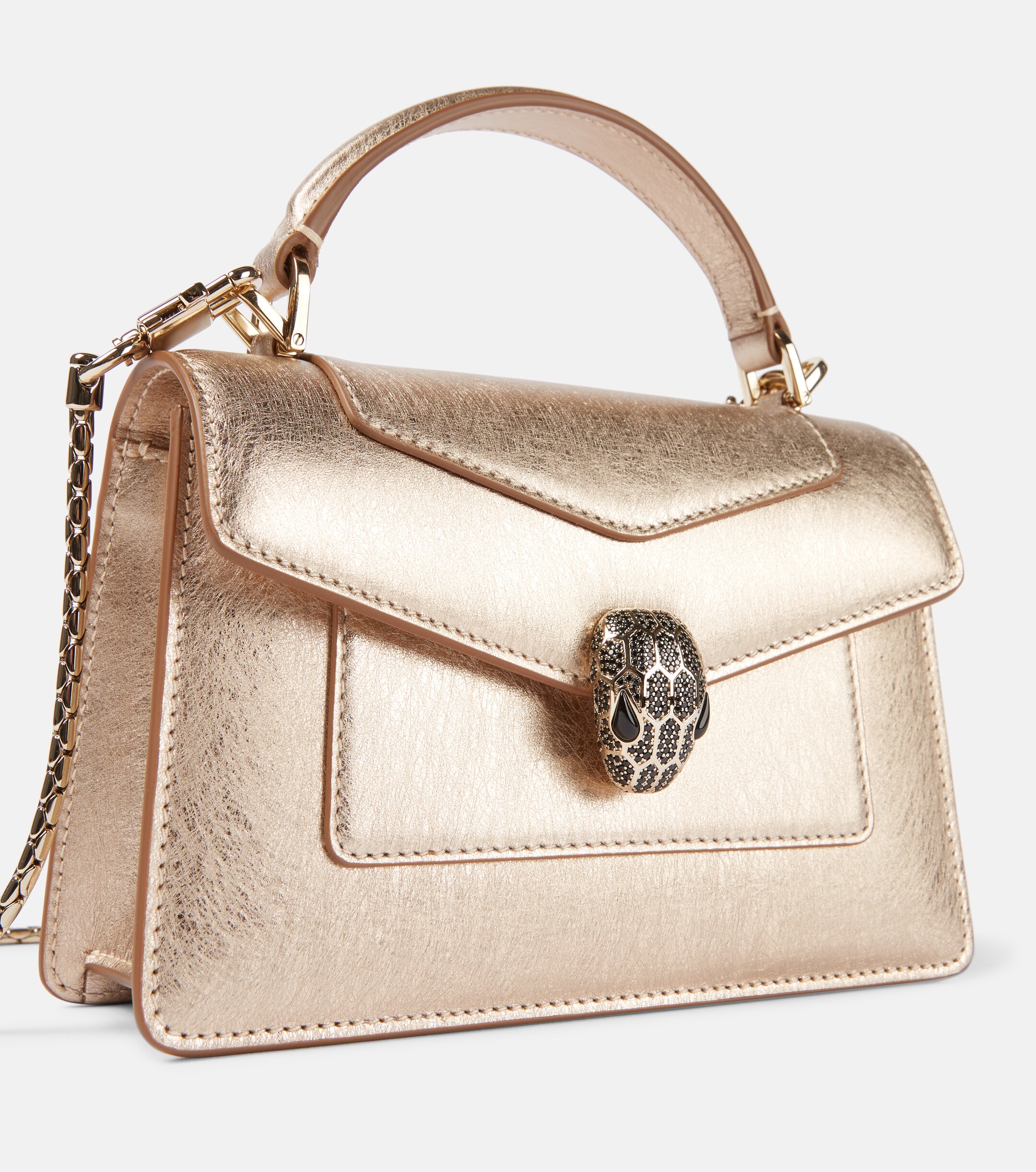 Bvlgari Bvlgari Serpenti Forever Mini leather tote bag