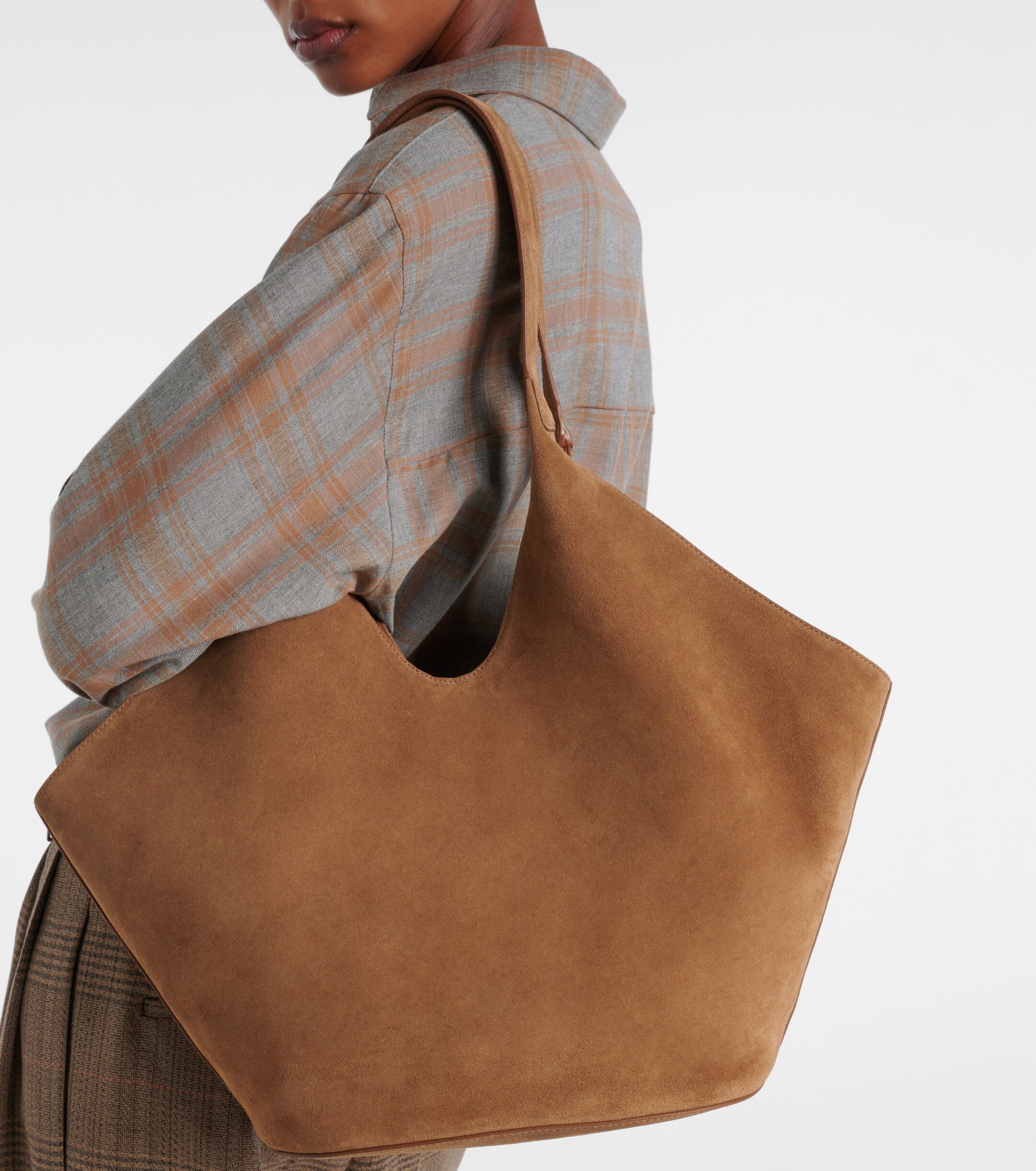 AESTHER EKME Phantom Large suede tote bag thumbnail