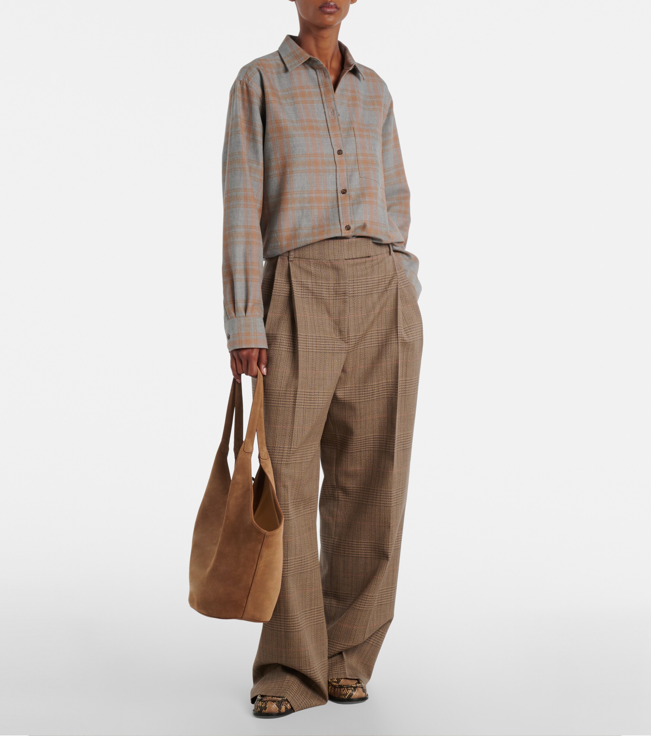 AESTHER EKME Phantom Large suede tote bag thumbnail