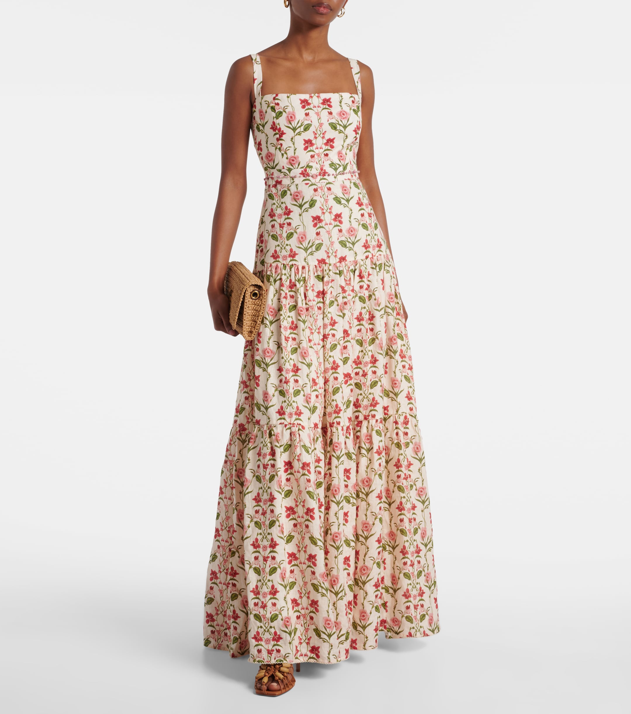 Agua by Agua Bendita - Lima floral linen maxi dress | Plush