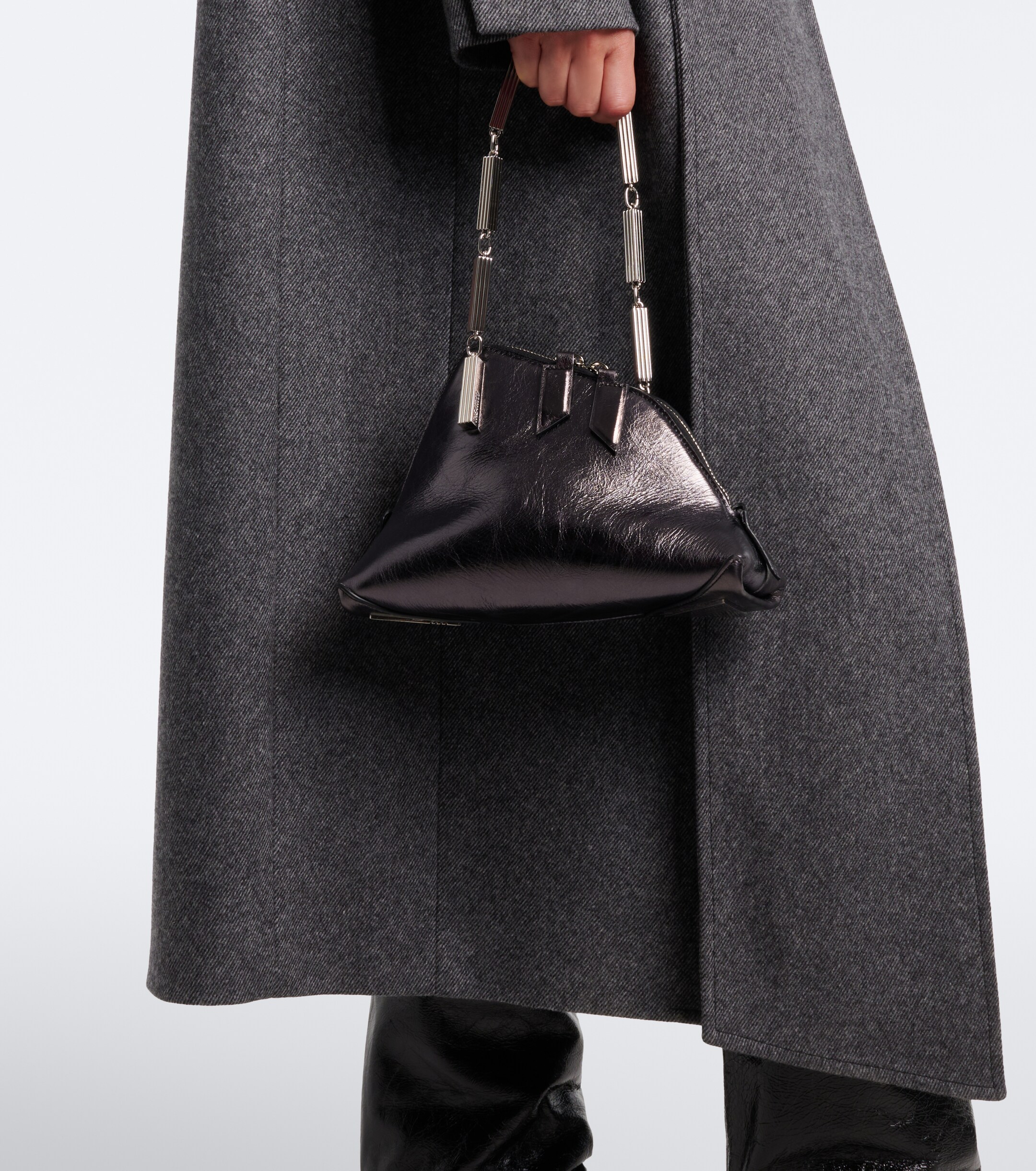 THE ATTICO La Scala Medium leather tote bag