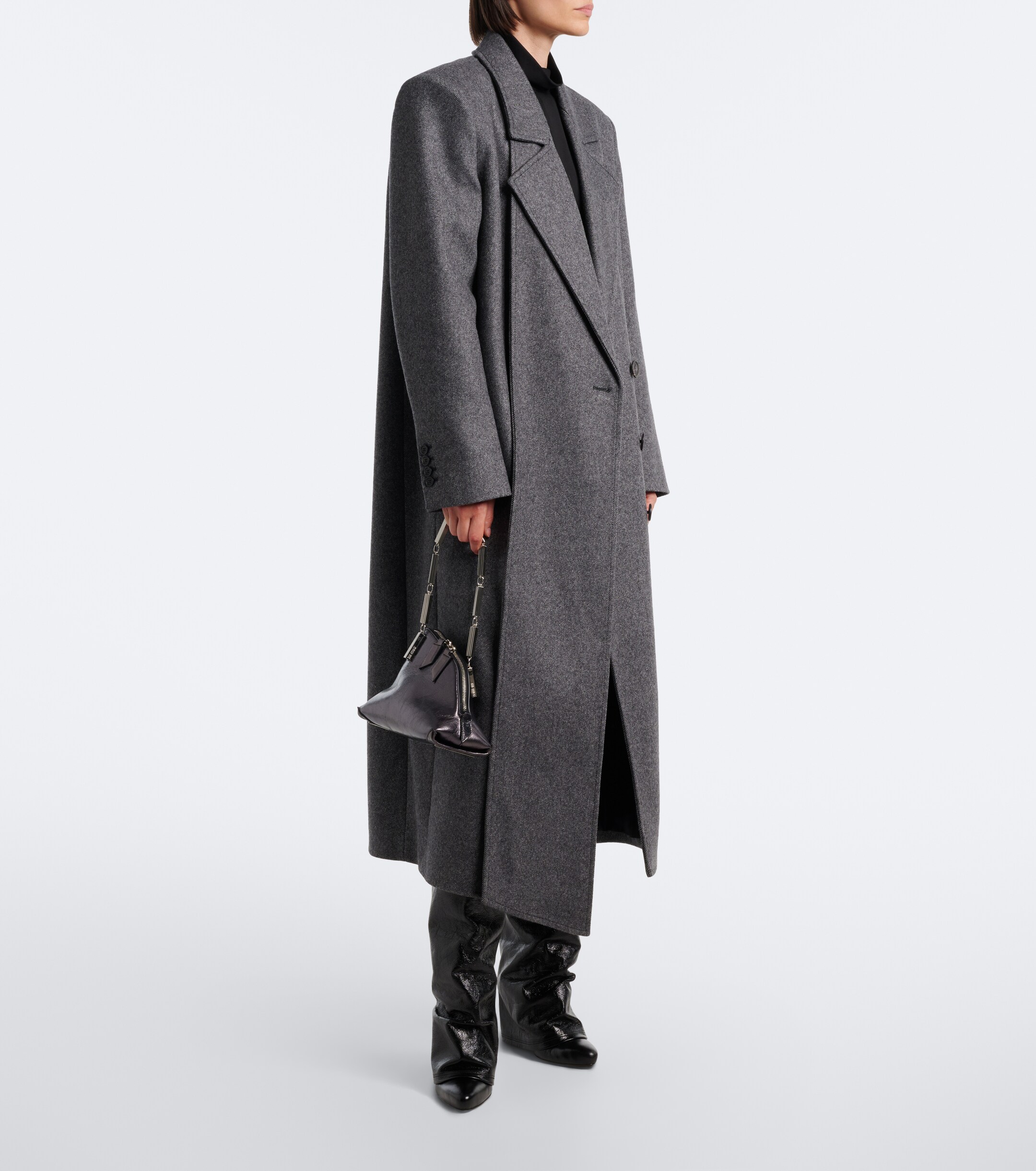 THE ATTICO La Scala Medium leather tote bag