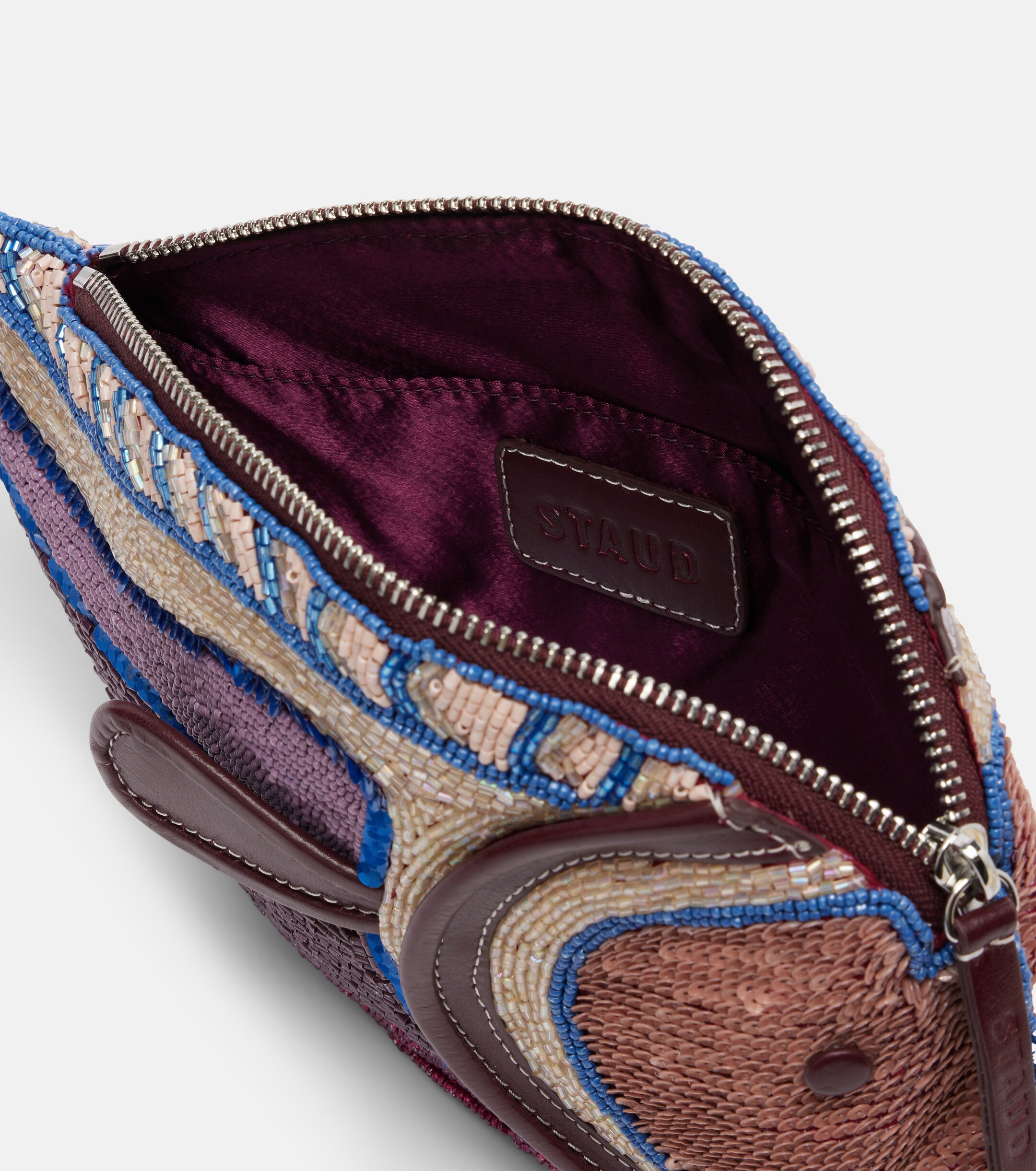 Staud Pesce beaded clutch