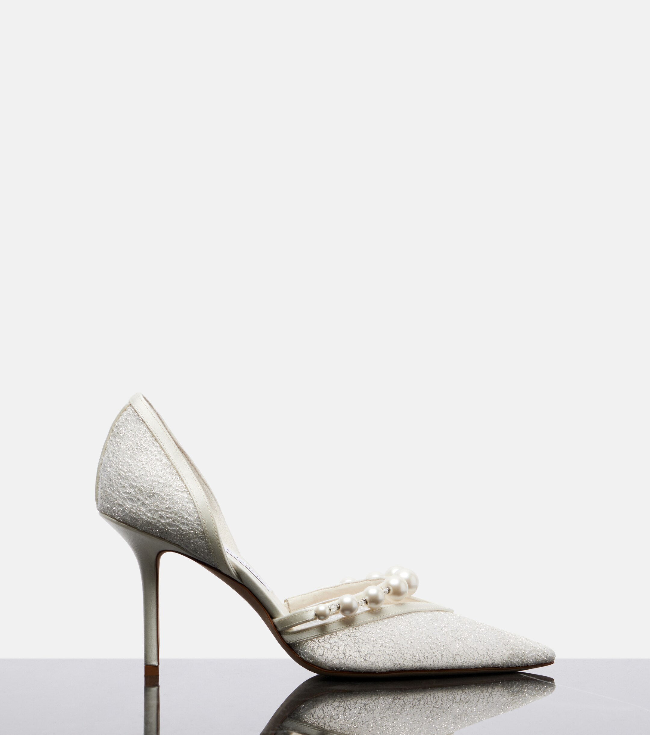JIMMY CHOO Jimmy Choo Bridal Aurelie glitter pumps