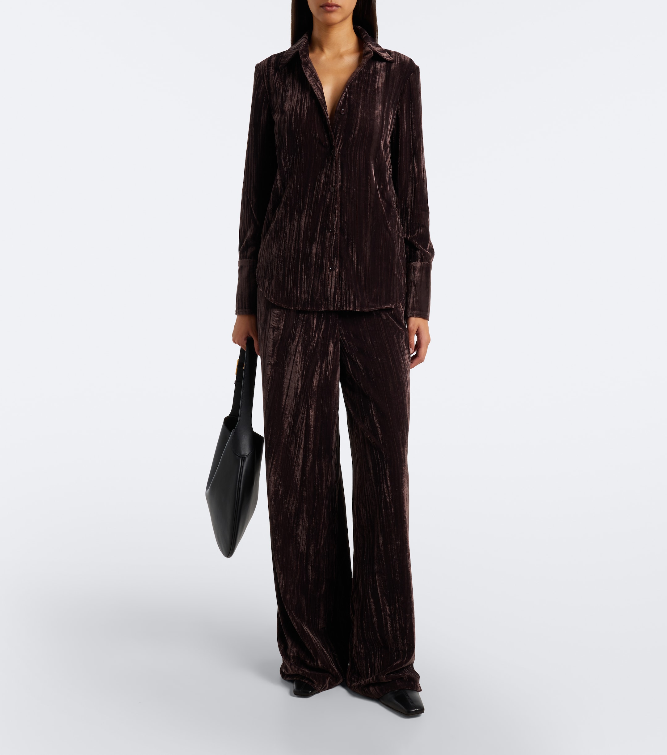Proenza Schouler Proenza Schouler White Label Meadow velvet wide-leg pants