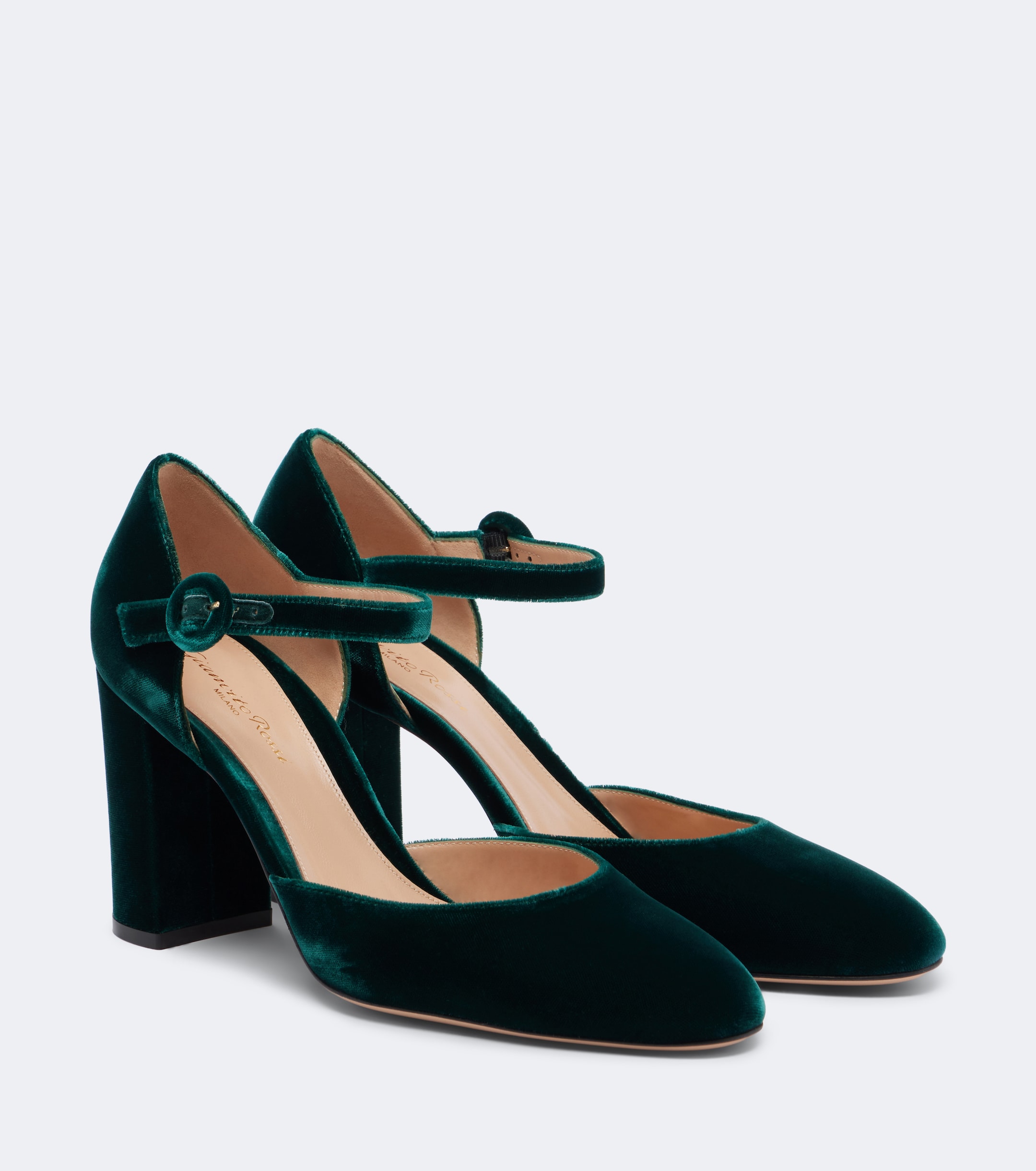 GIANVITO ROSSI Gianvito Rossi Leopard-print velvet pumps